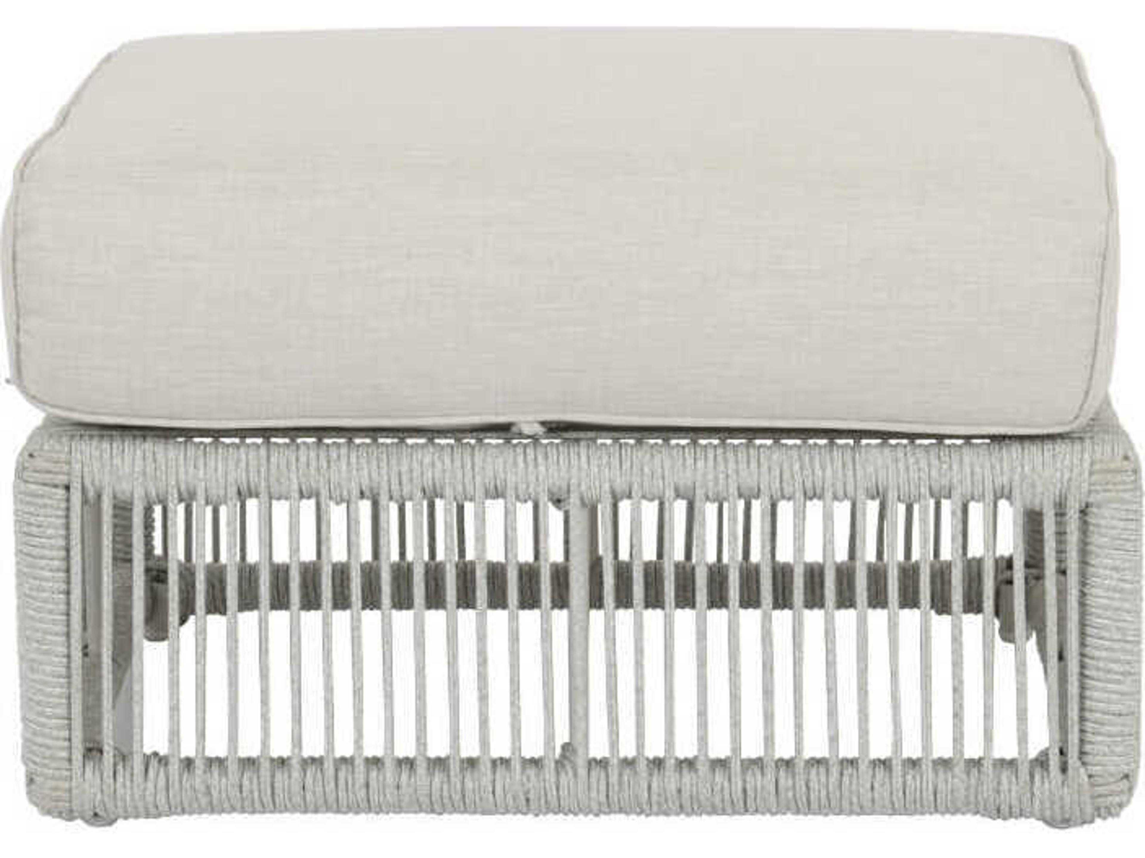 Sunset West Miami Silvers Rope Cushion Ottoman