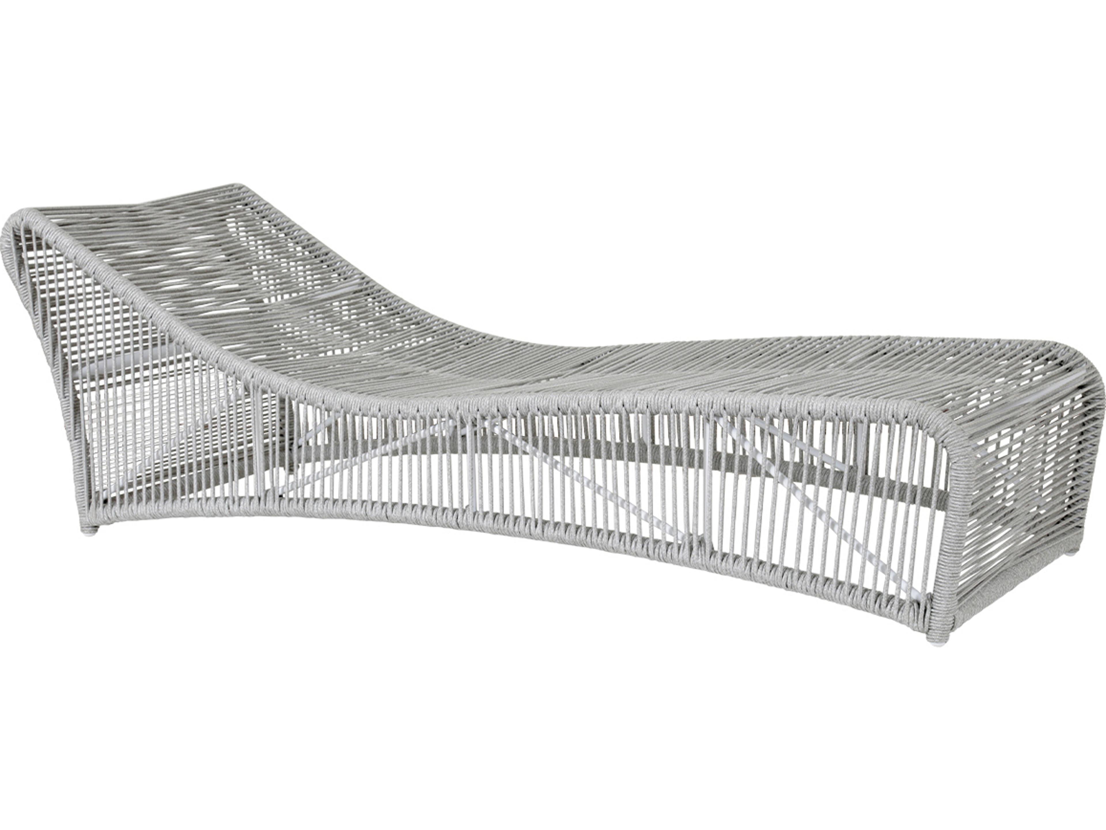 Sunset West Miami Teak Rope Outdoor Chaise Lounge