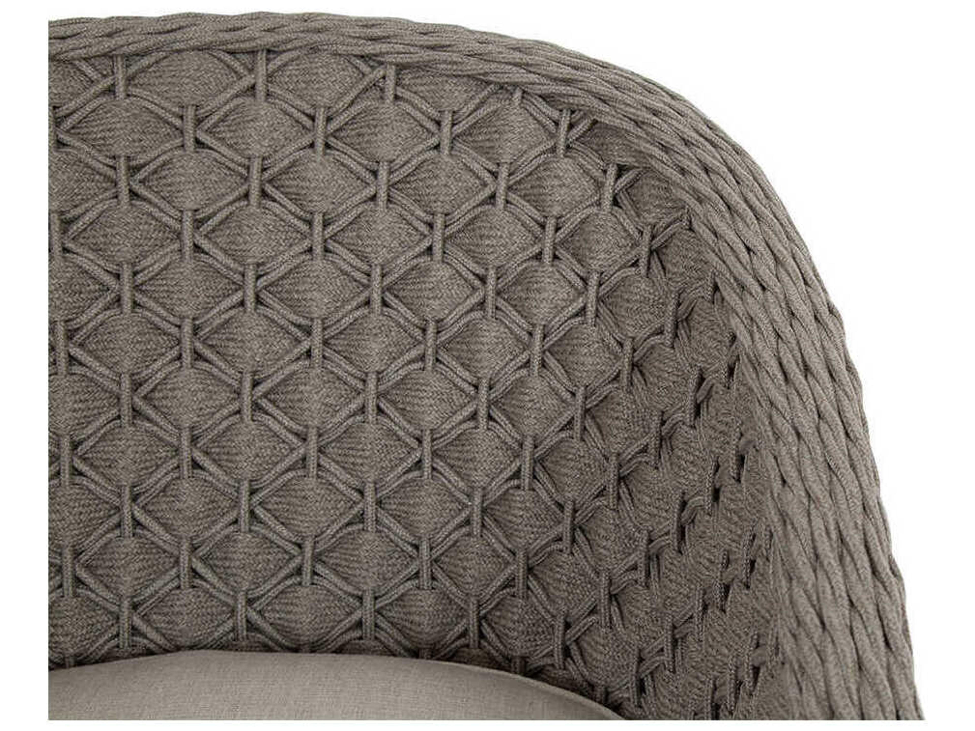 Sunset West Marbella Graphite Rope Cushion Dining Chair