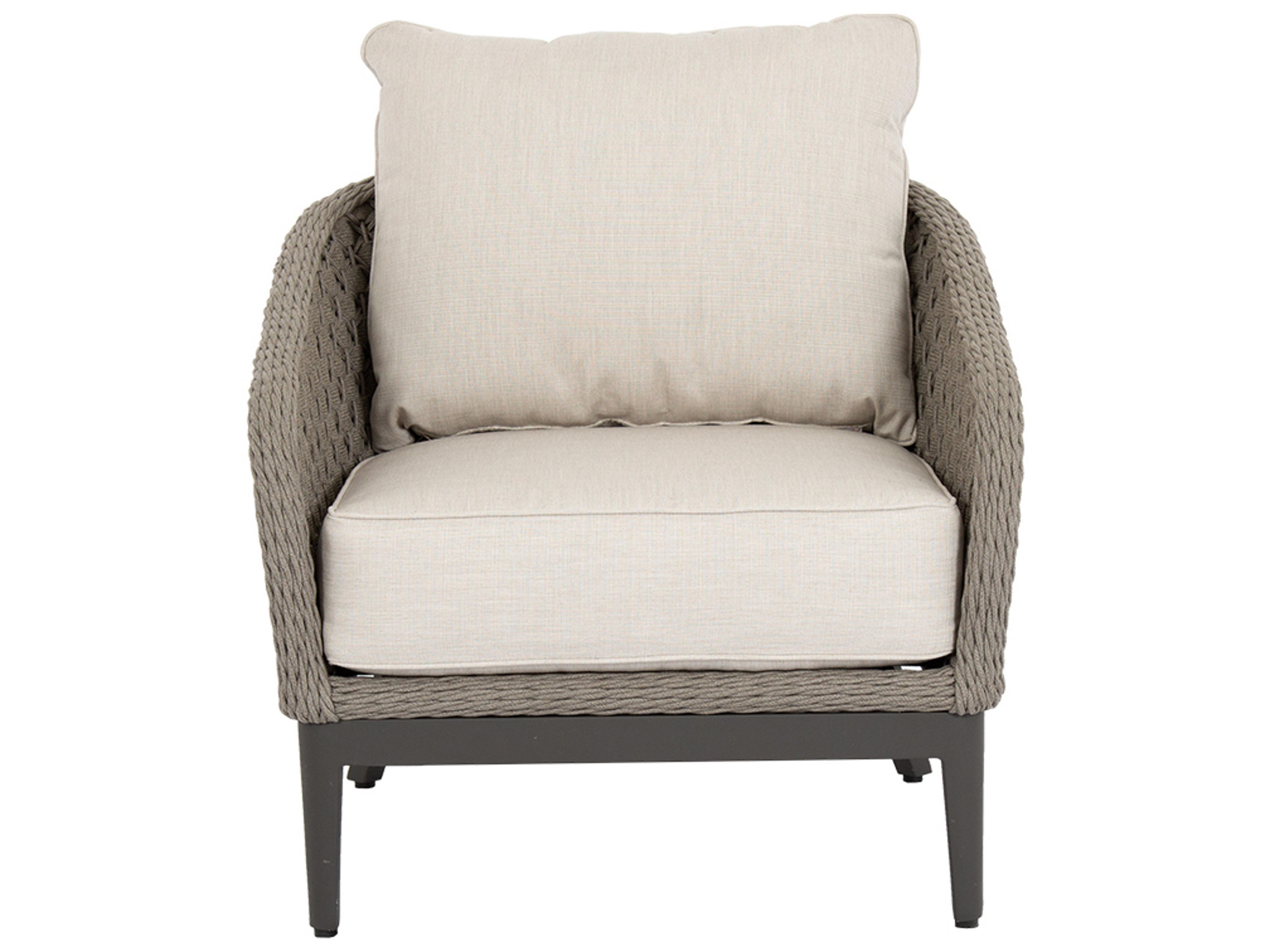 Sunset West Marbella Wicker Outdoor Lounge Chair in Echo Ash