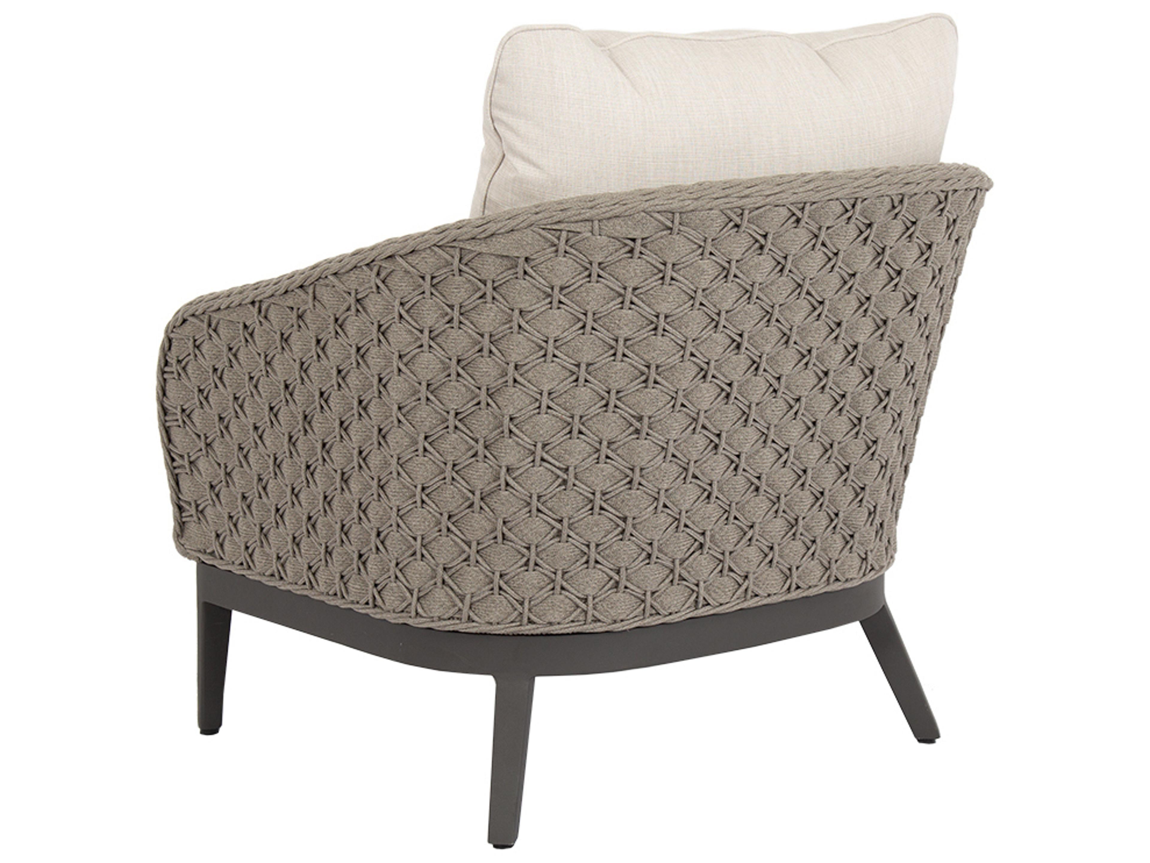 Sunset West Marbella Wicker Outdoor Lounge Chair in Echo Ash