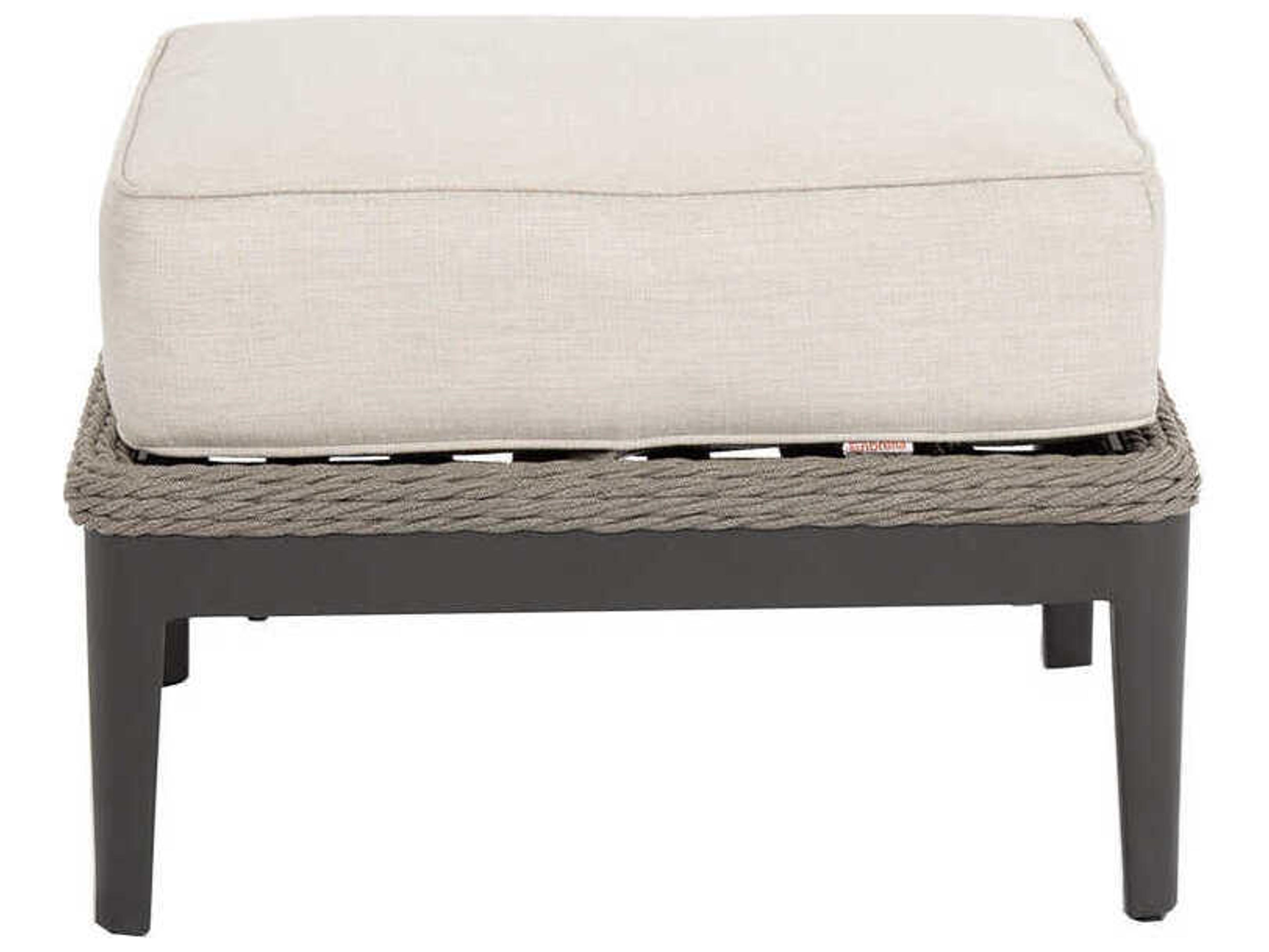 Sunset West Marbella Grays Rope Cushion Ottoman