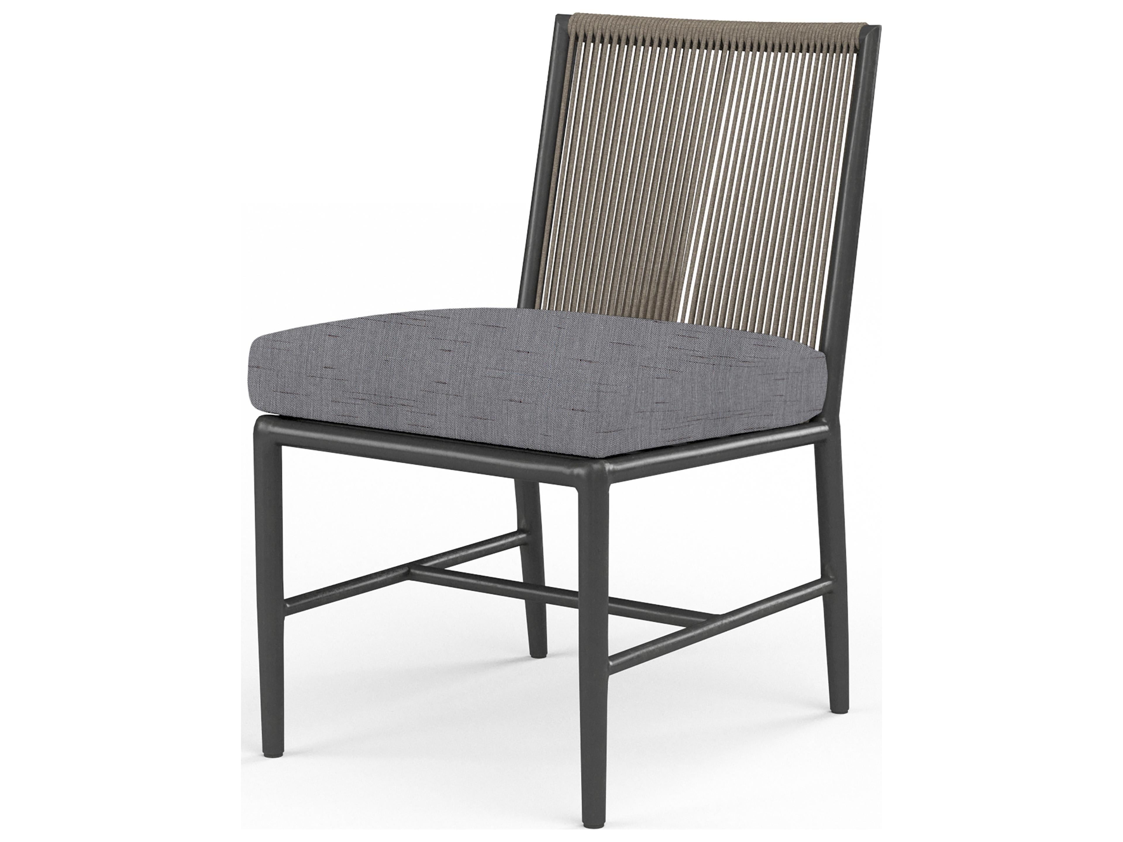 Sunset West Pietra Aluminum Outdoor Patio Dining Side Chair