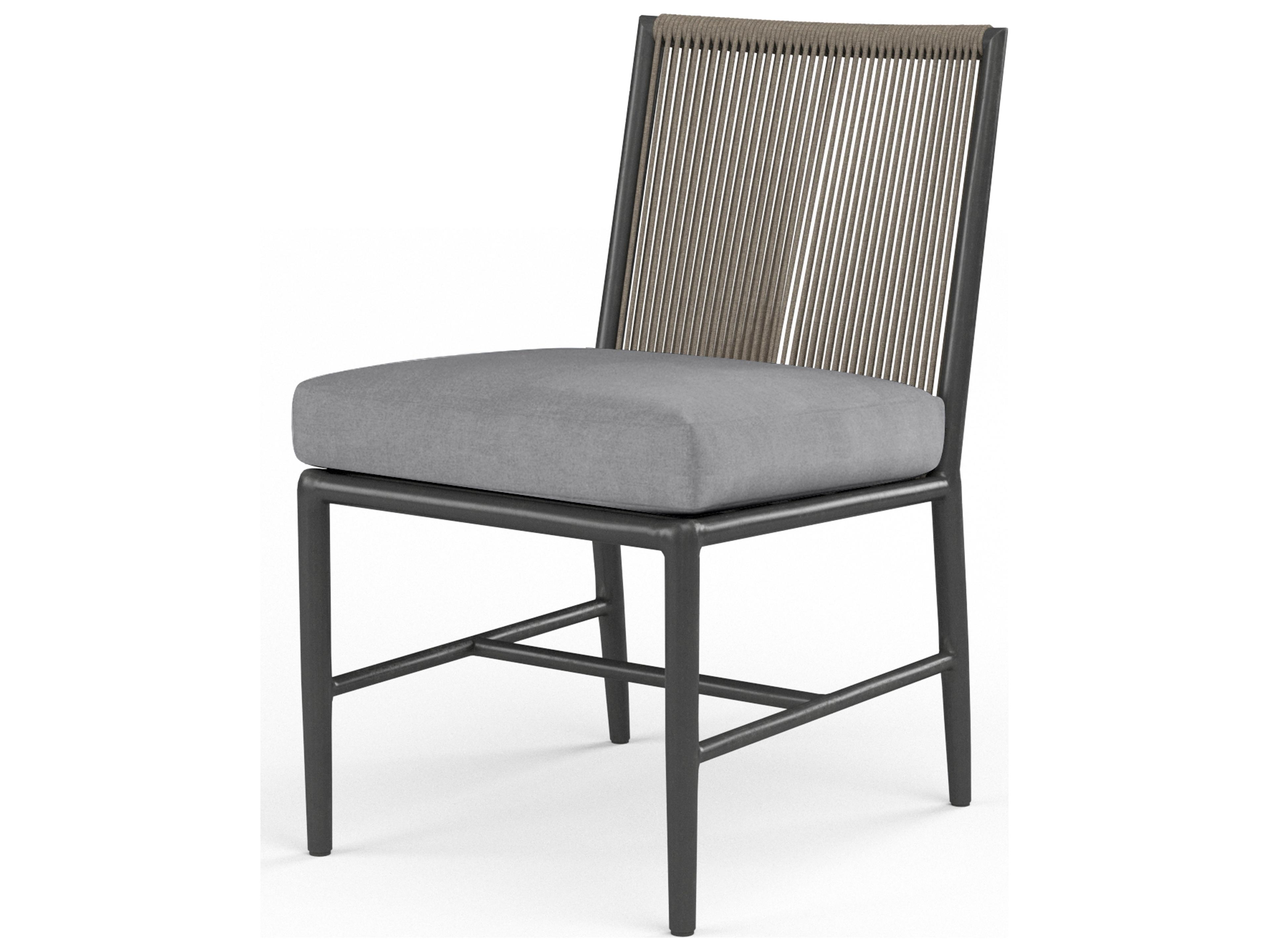 Sunset West Pietra Aluminum Outdoor Patio Dining Side Chair