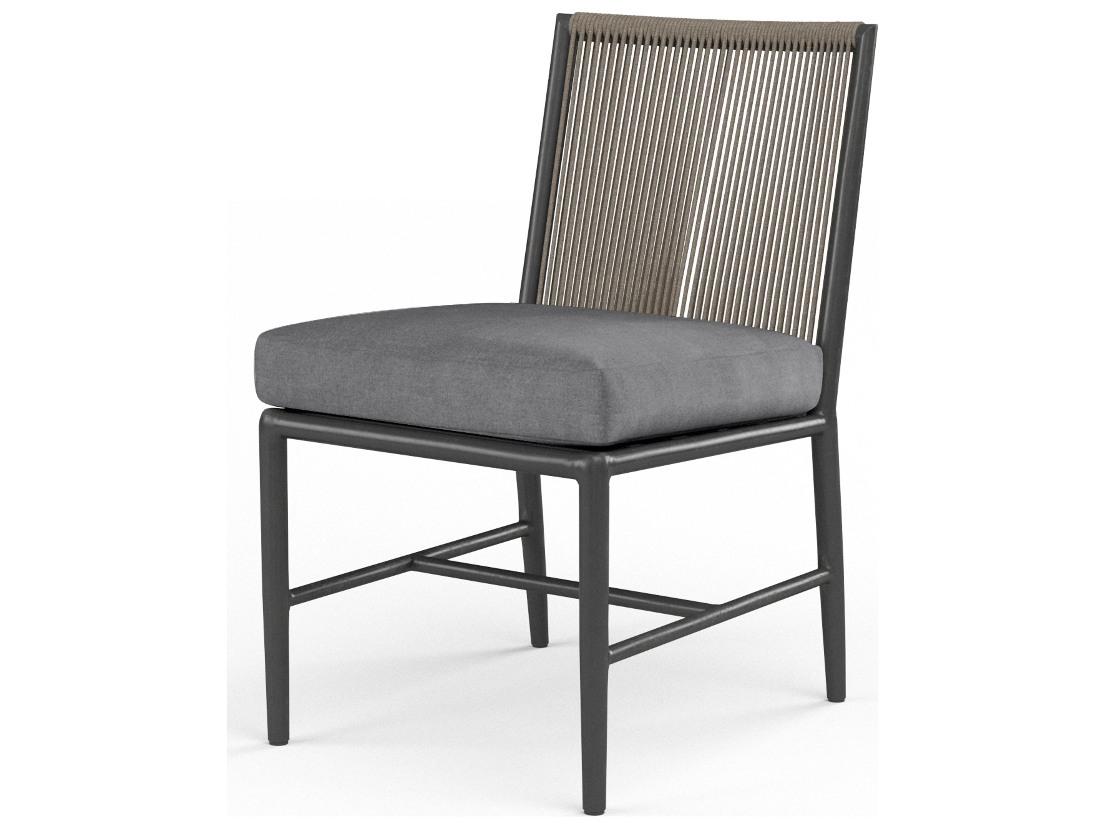 Sunset West Pietra Aluminum Outdoor Patio Dining Side Chair