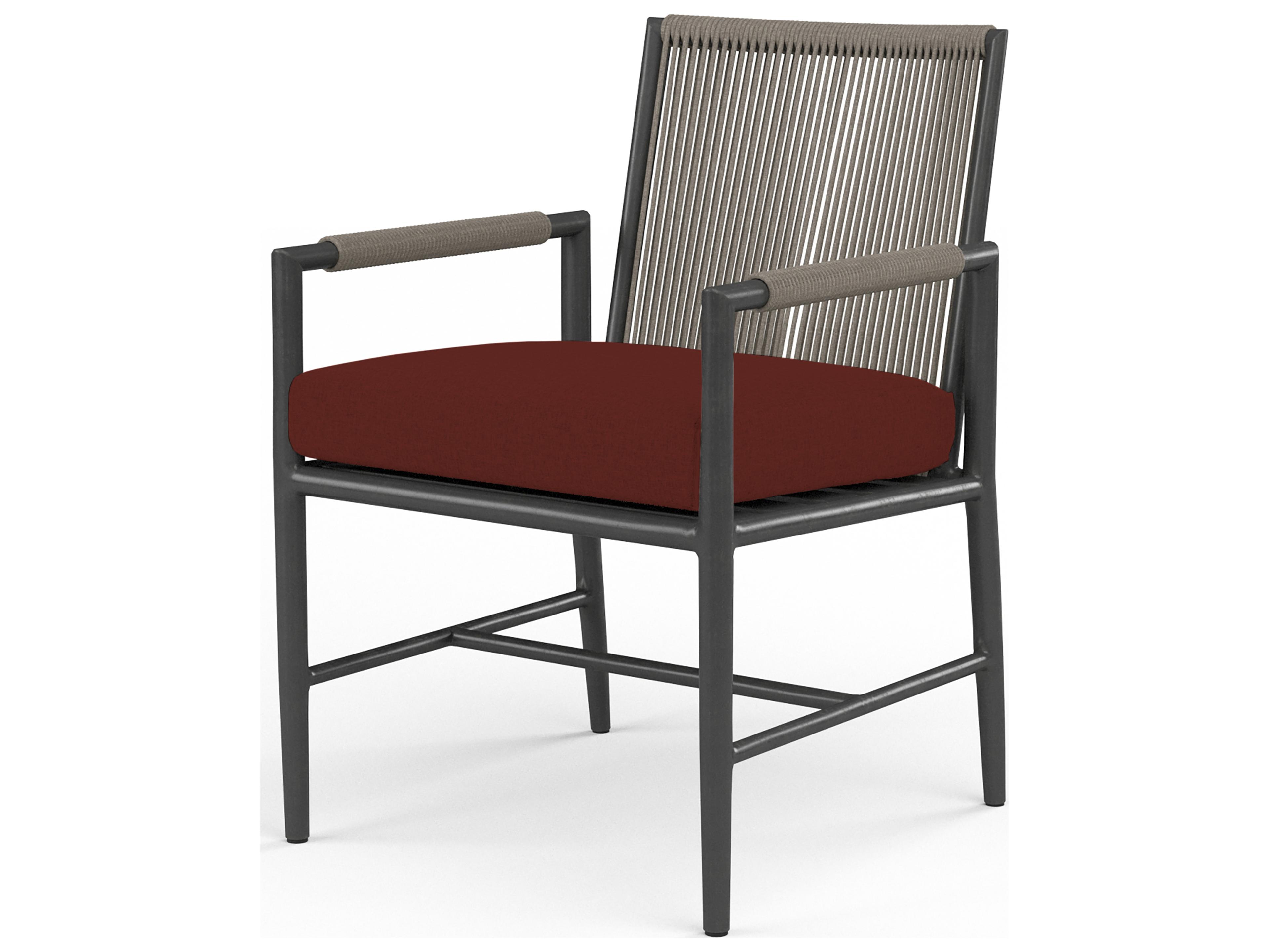 Pietra Outdoor Dining Arm Chair Mid-Century Modern