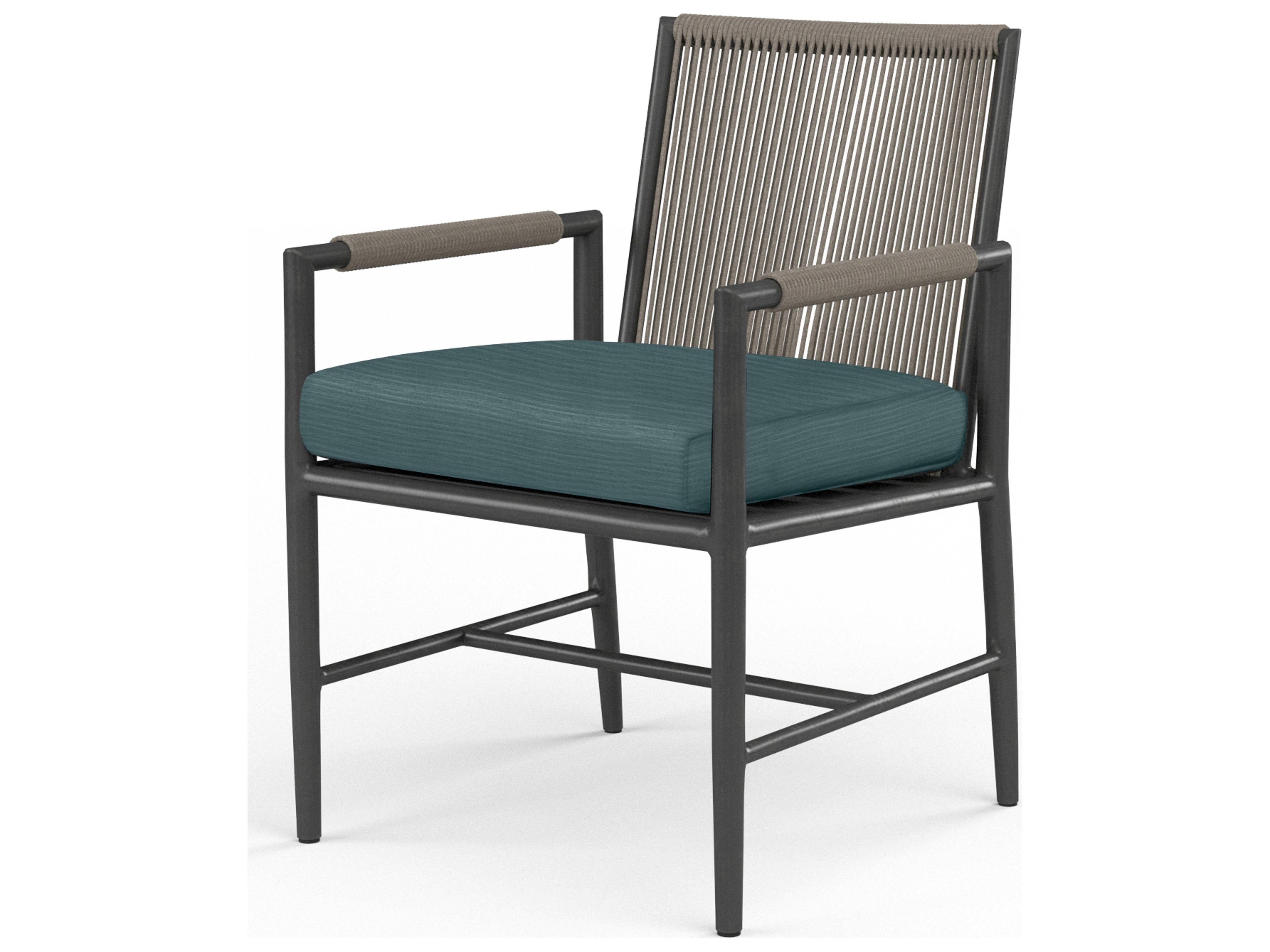 Sunset West Pietra Custom Aluminum Outdoor Dining Arm Chair
