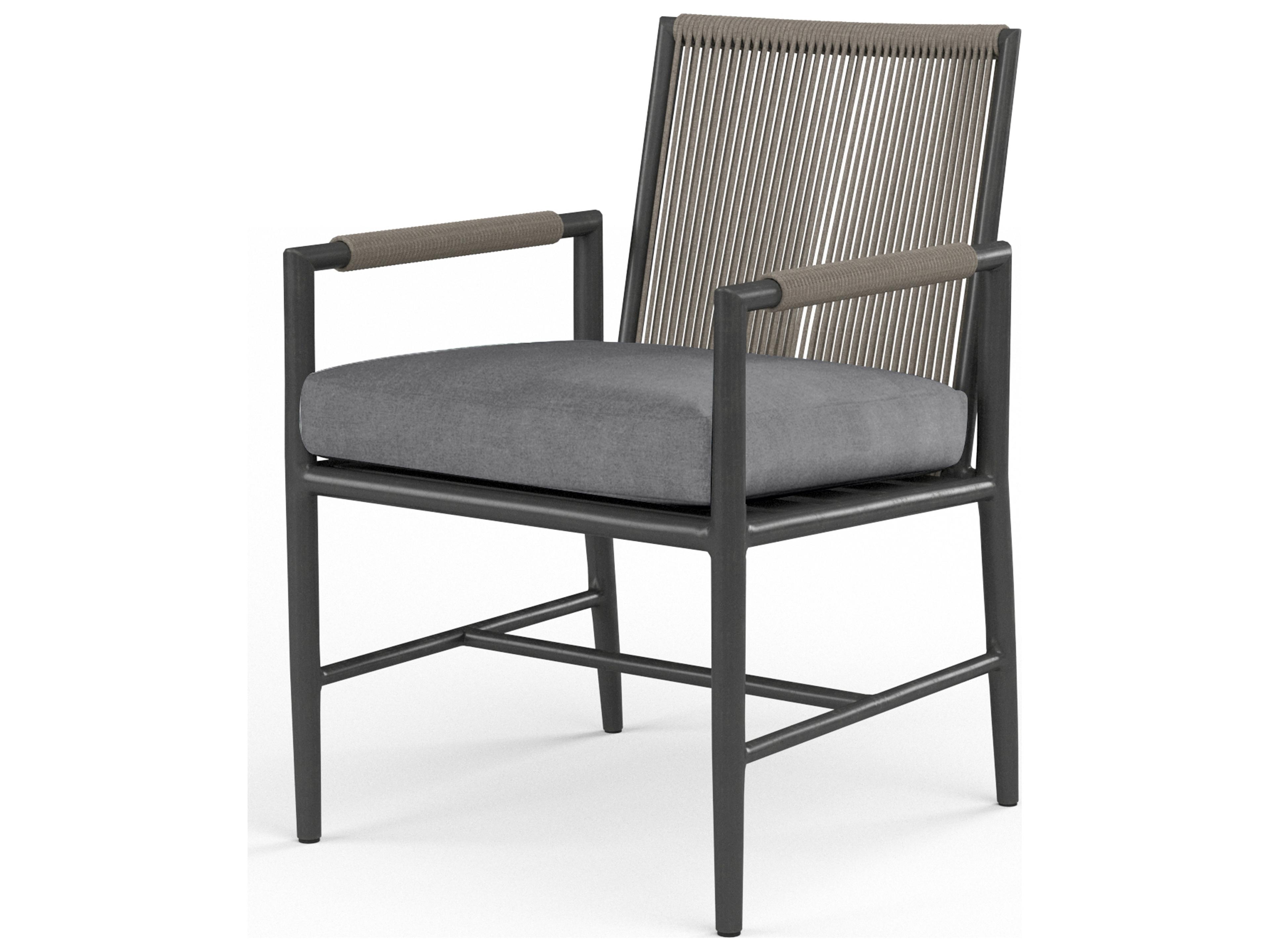 Sunset West Pietra Custom Aluminum Outdoor Dining Arm Chair