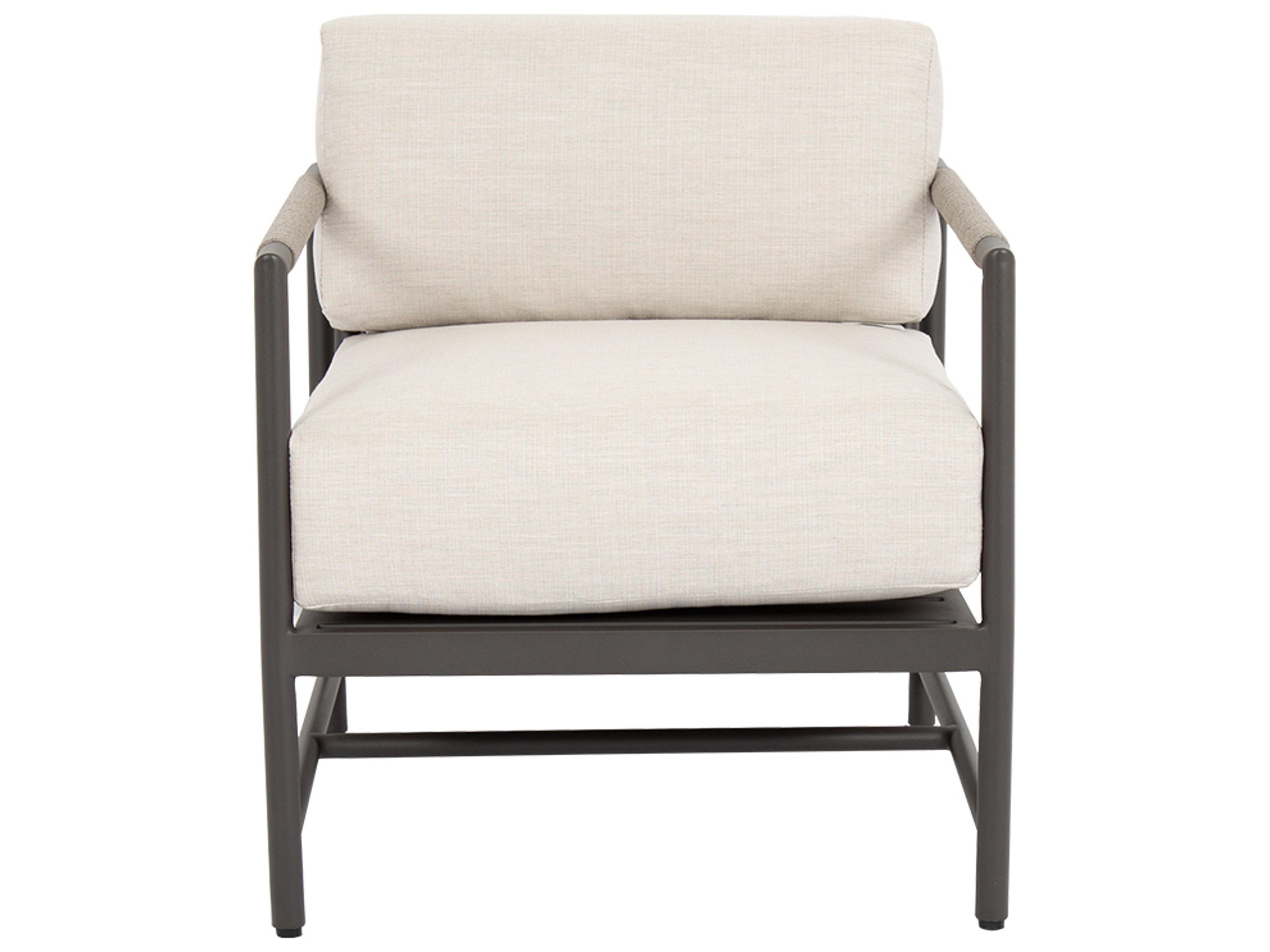 Sunset West Pietra Aluminum Patio Lounge Chair in Echo Ash