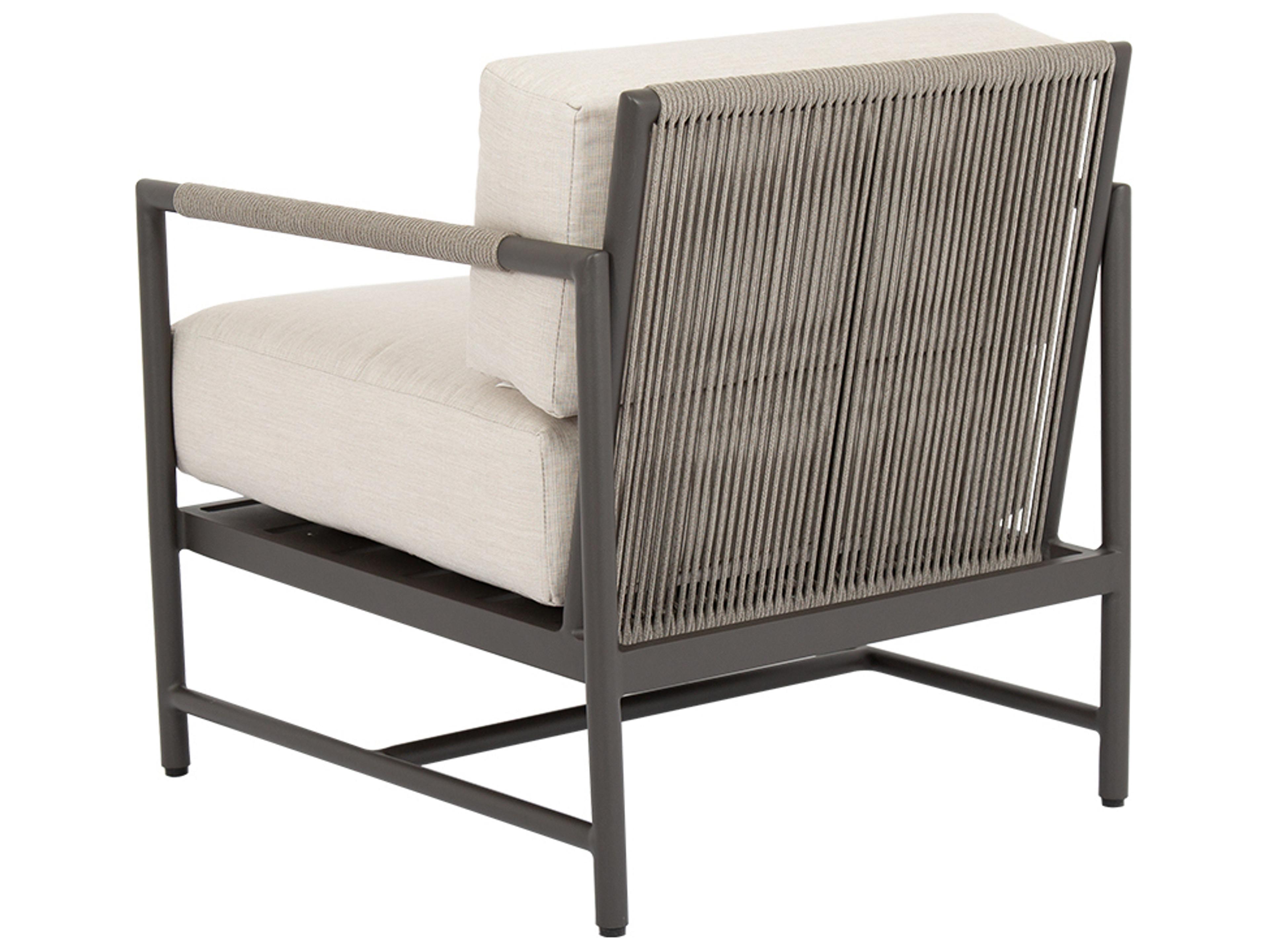 Sunset West Pietra Aluminum Patio Lounge Chair in Echo Ash