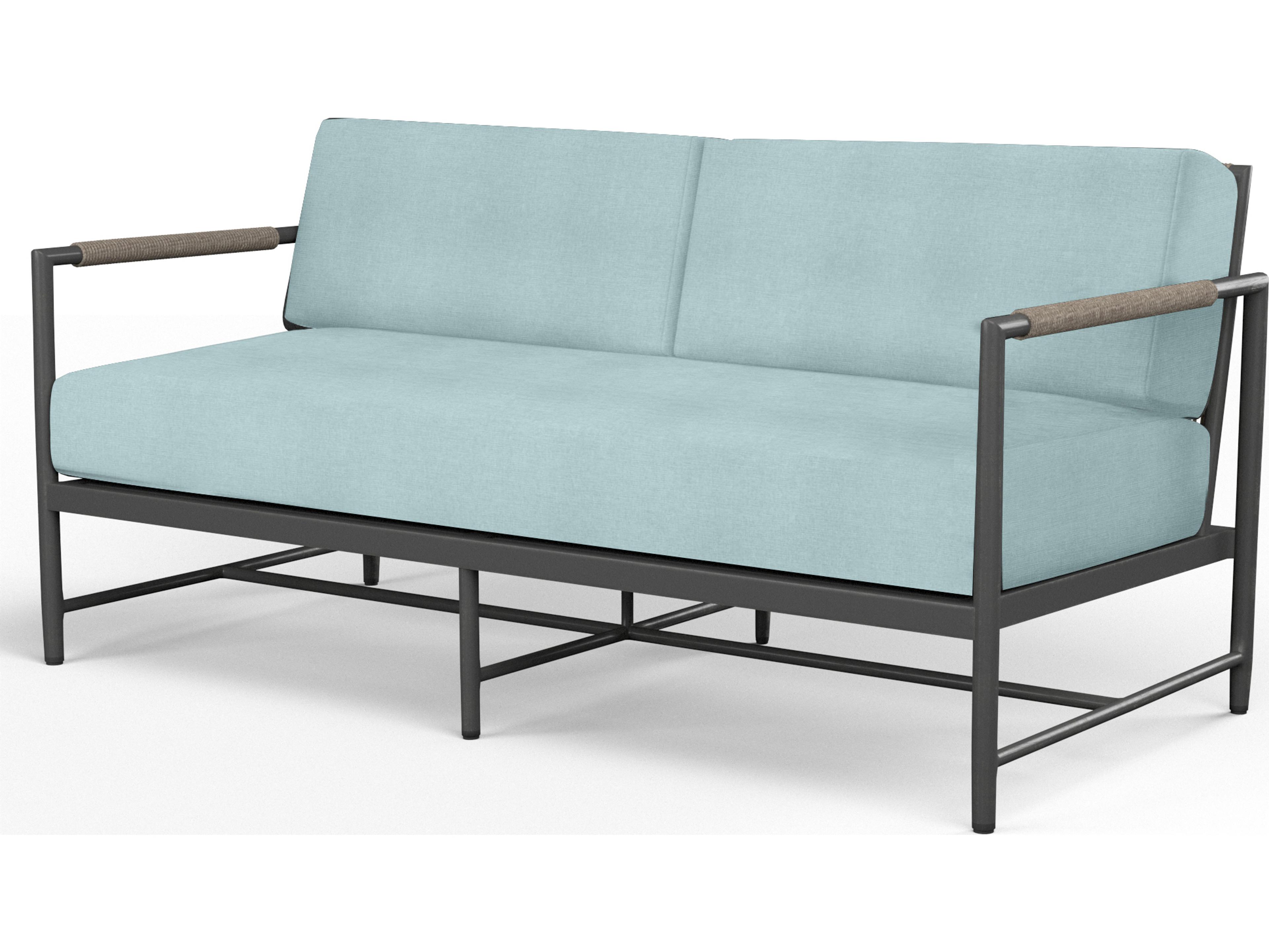 Sunset West Pietra Aluminum Patio Loveseat