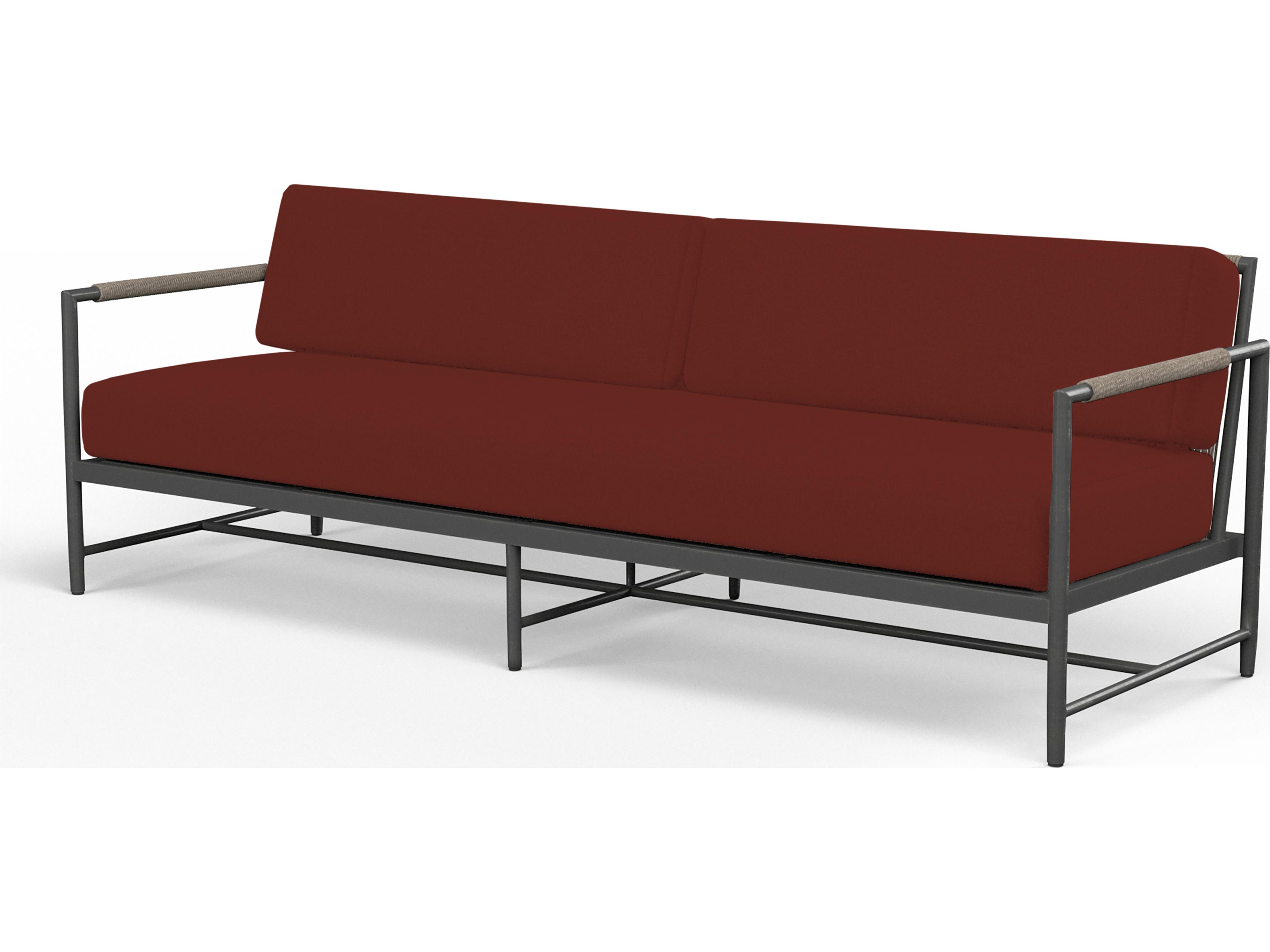 Sunset West Pietra Aluminum Outdoor Patio Sofa