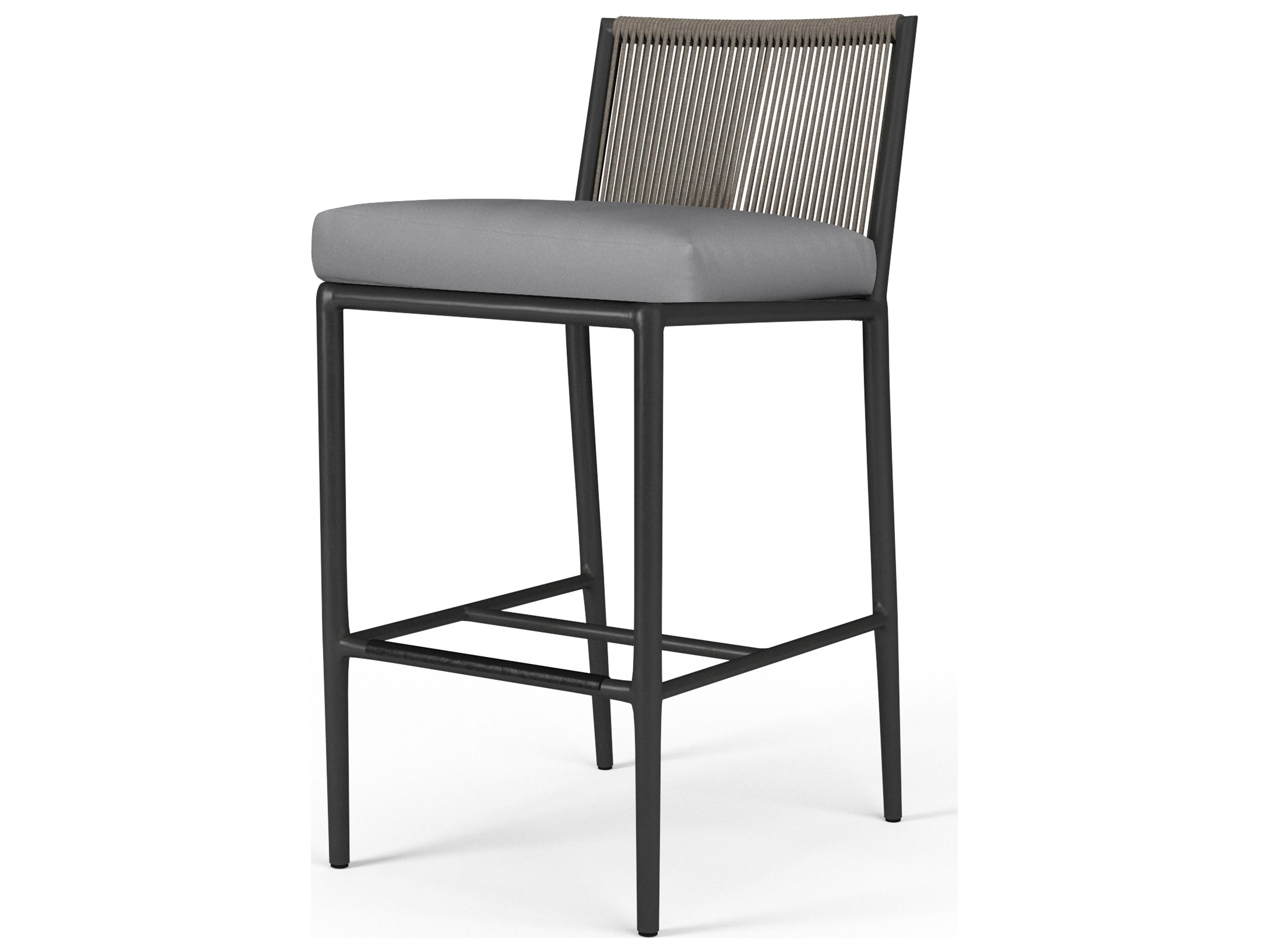 Sunset West Pietra Aluminum Outdoor Patio Bar Stool