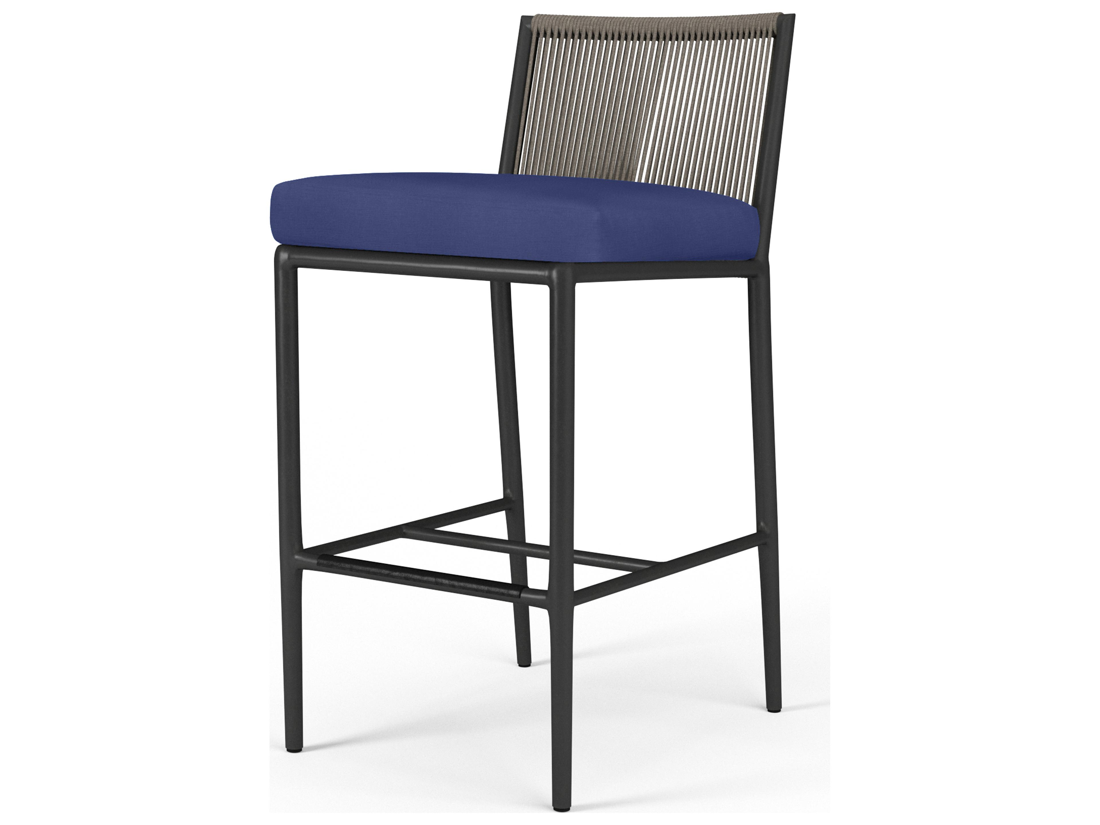 Sunset West Pietra Aluminum Outdoor Patio Bar Stool