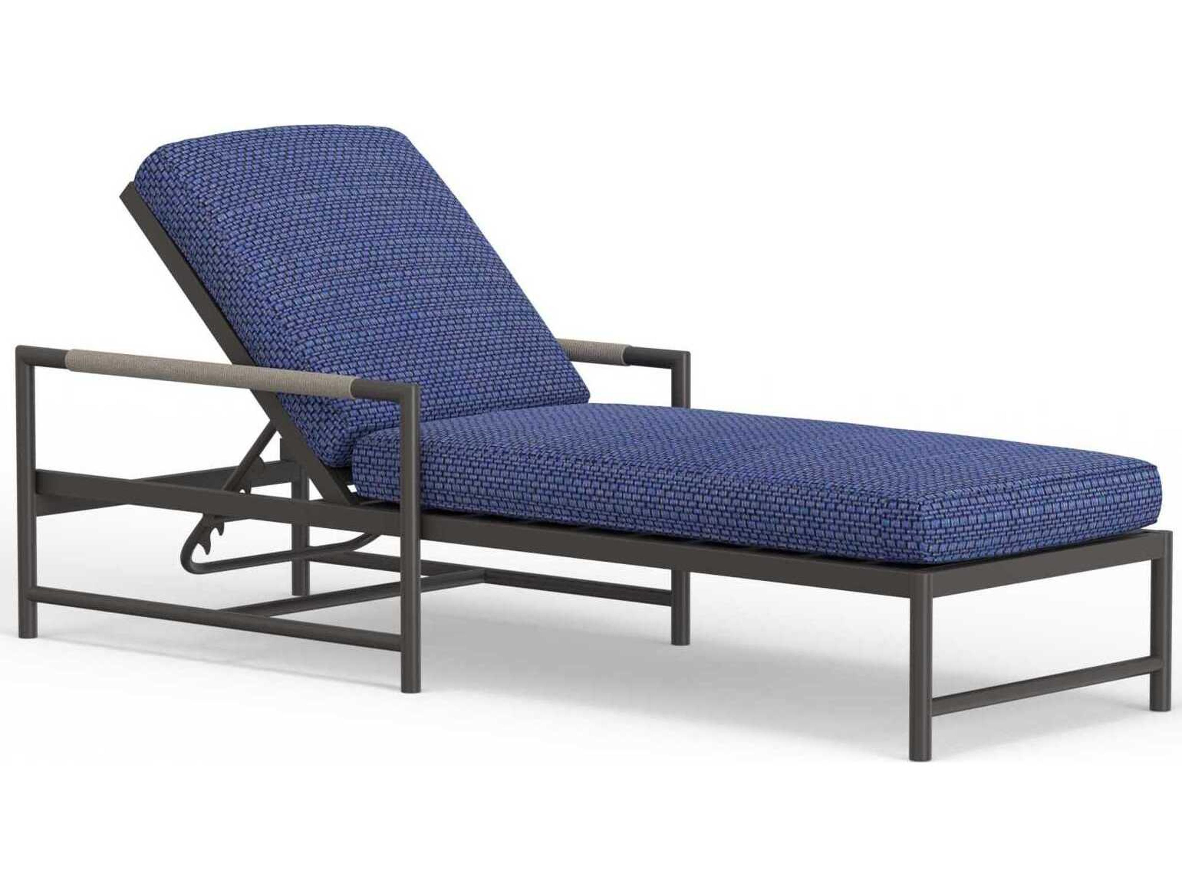 Pietra Graphite Aluminum Cushion Chaise Lounge