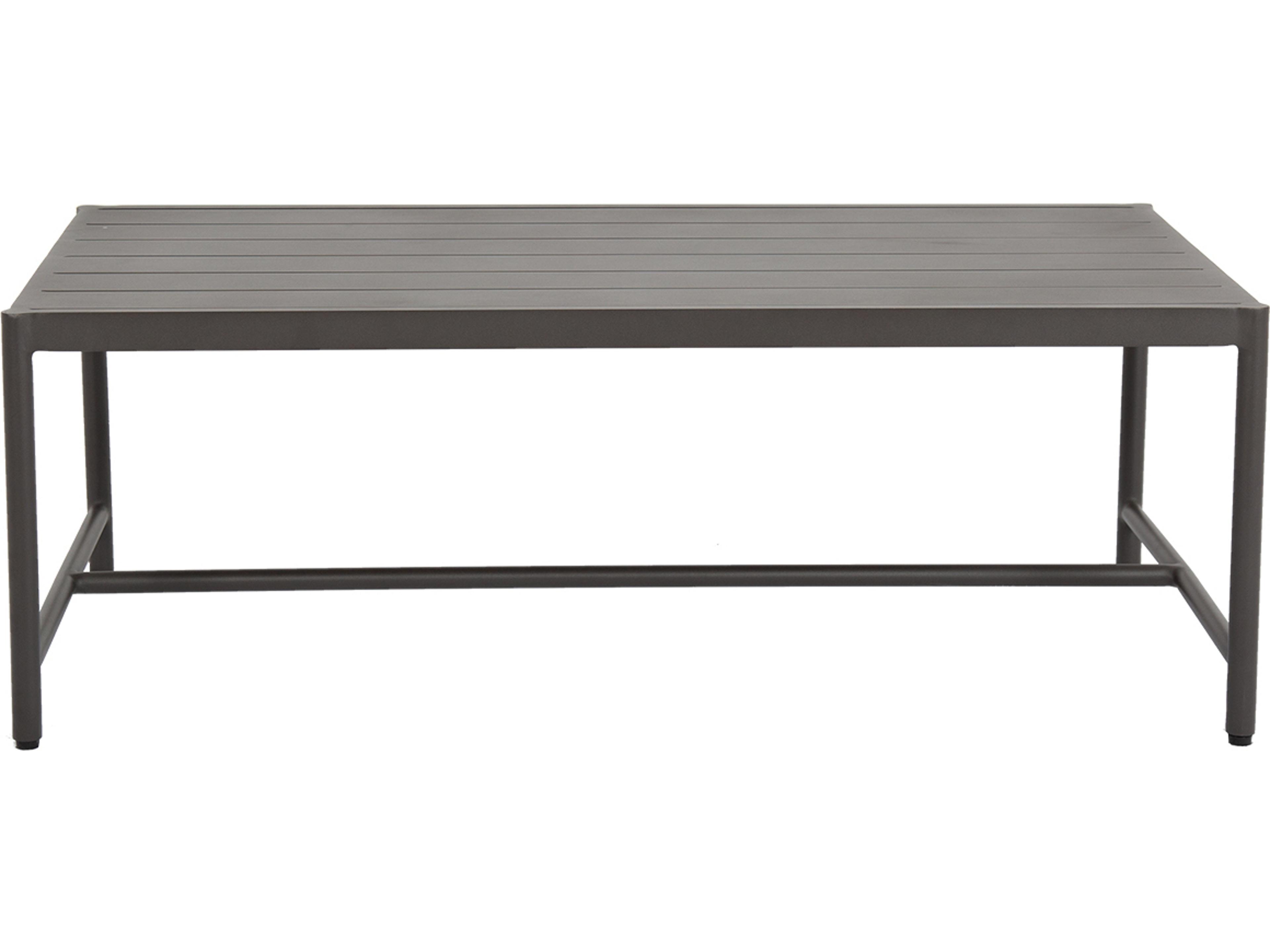 Sunset West Pietra Aluminum Rectangular Patio Coffee Table