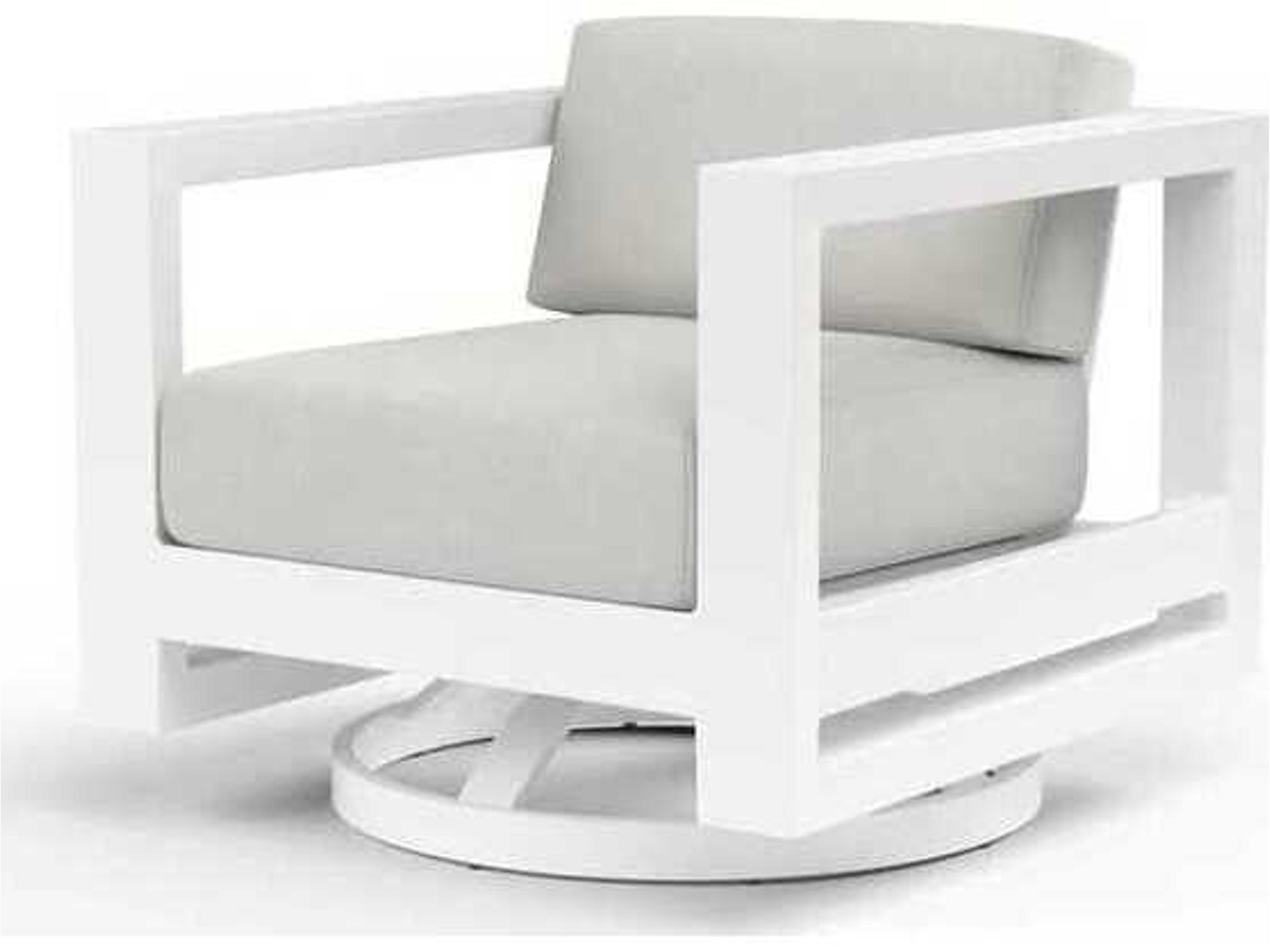 Sunset West Newport Whites creams beiges Aluminum Cushion Lounge Chair