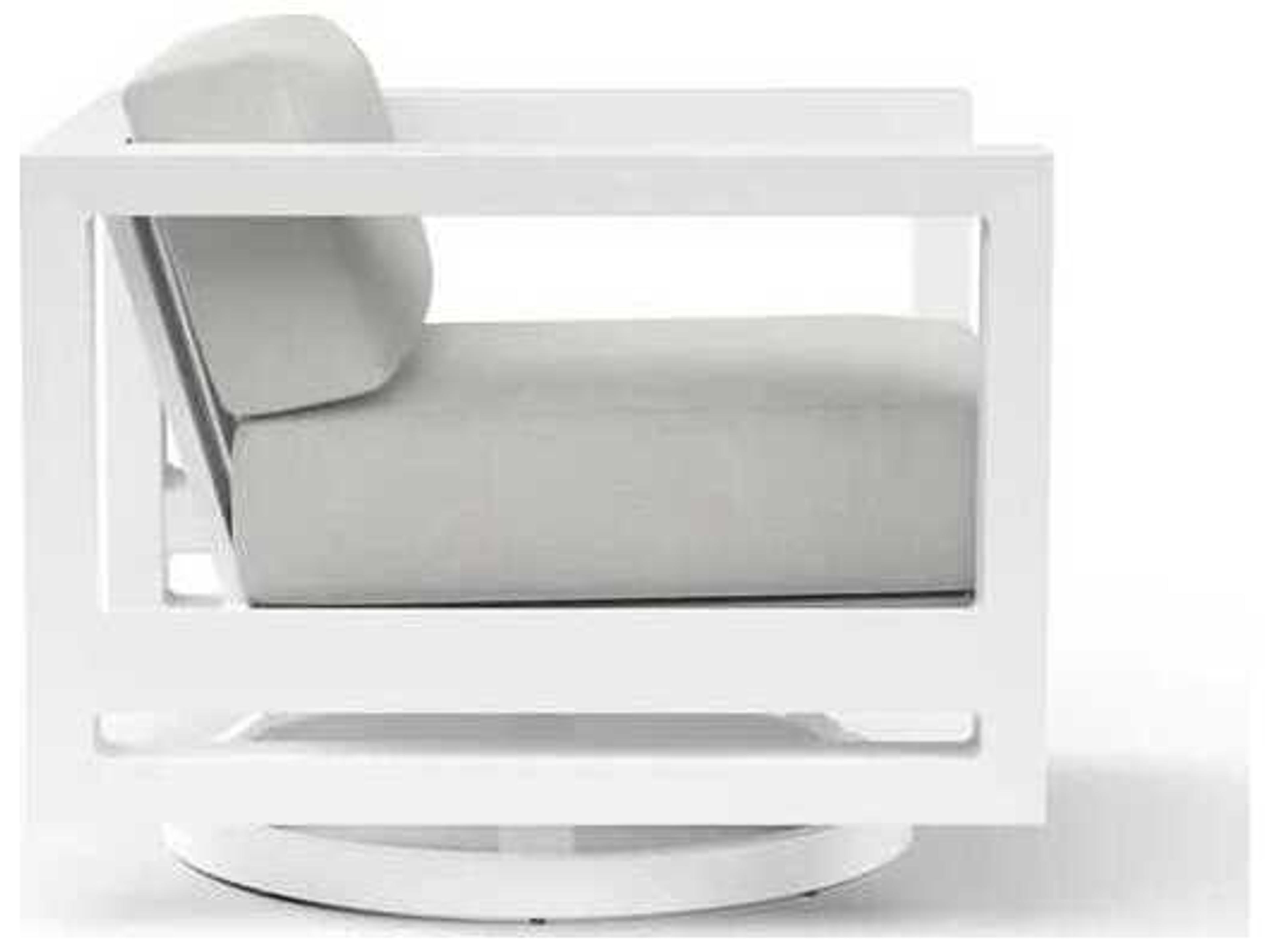 Sunset West Newport Whites creams beiges Aluminum Cushion Lounge Chair