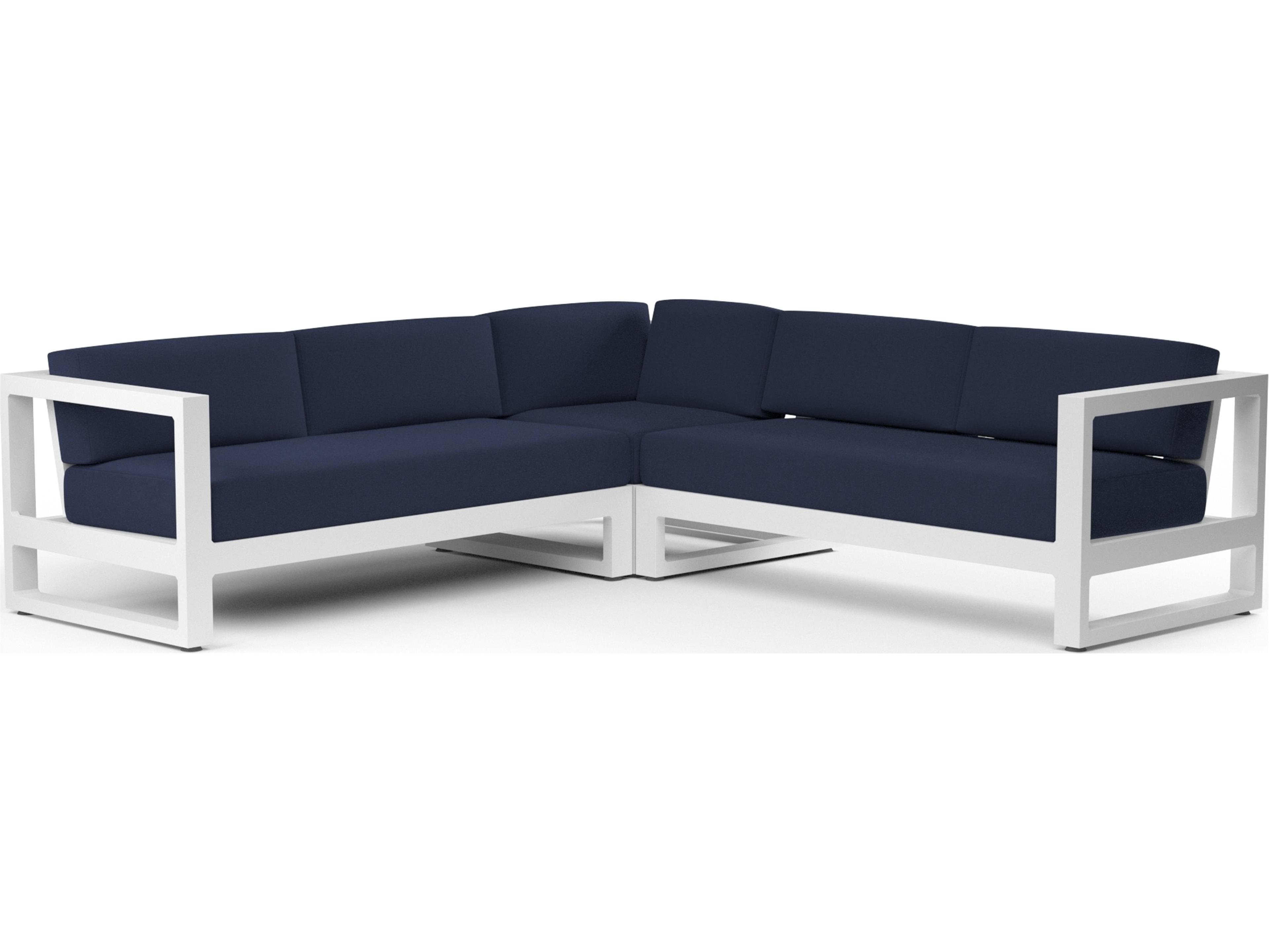 Newport Outdoor Sectional Sofa Modern Aluminum