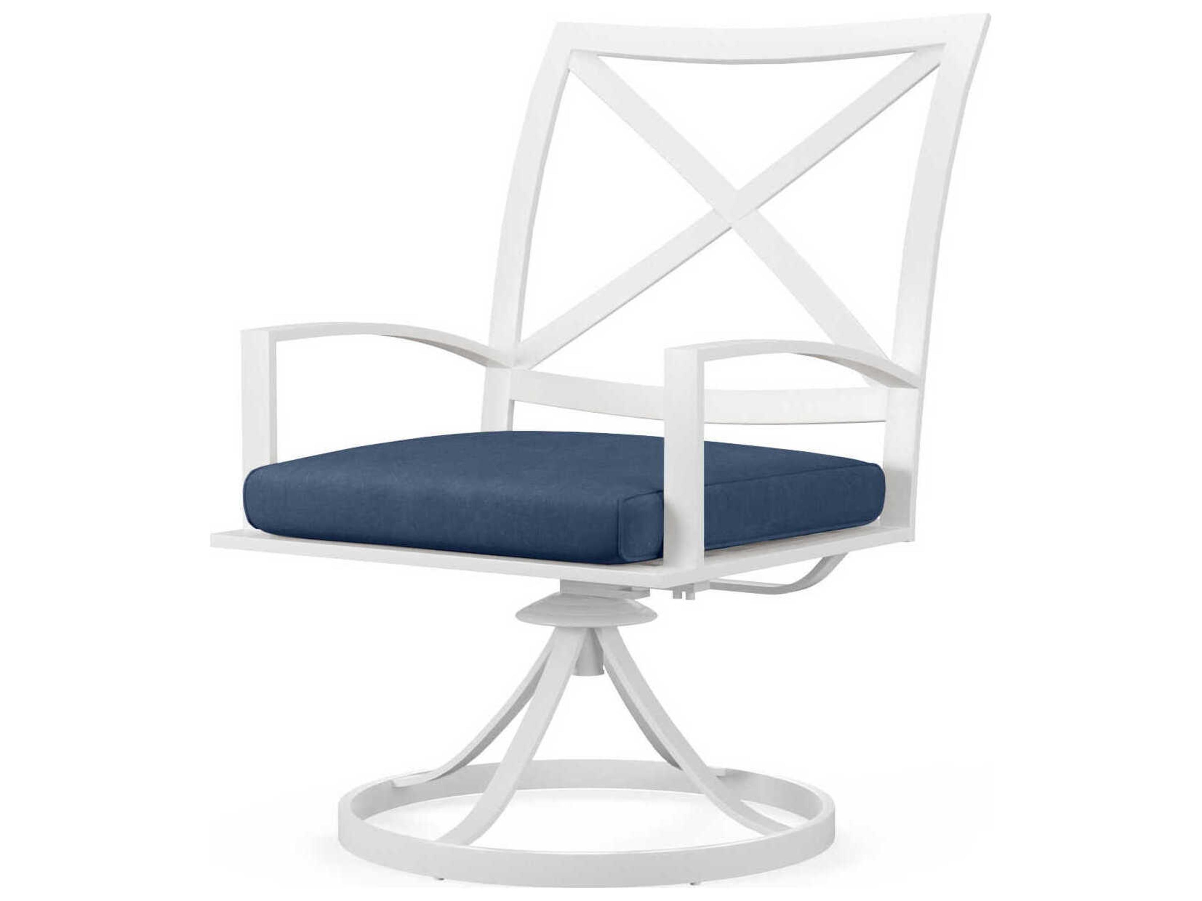 Bristol White Aluminum Cushion Dining Chair