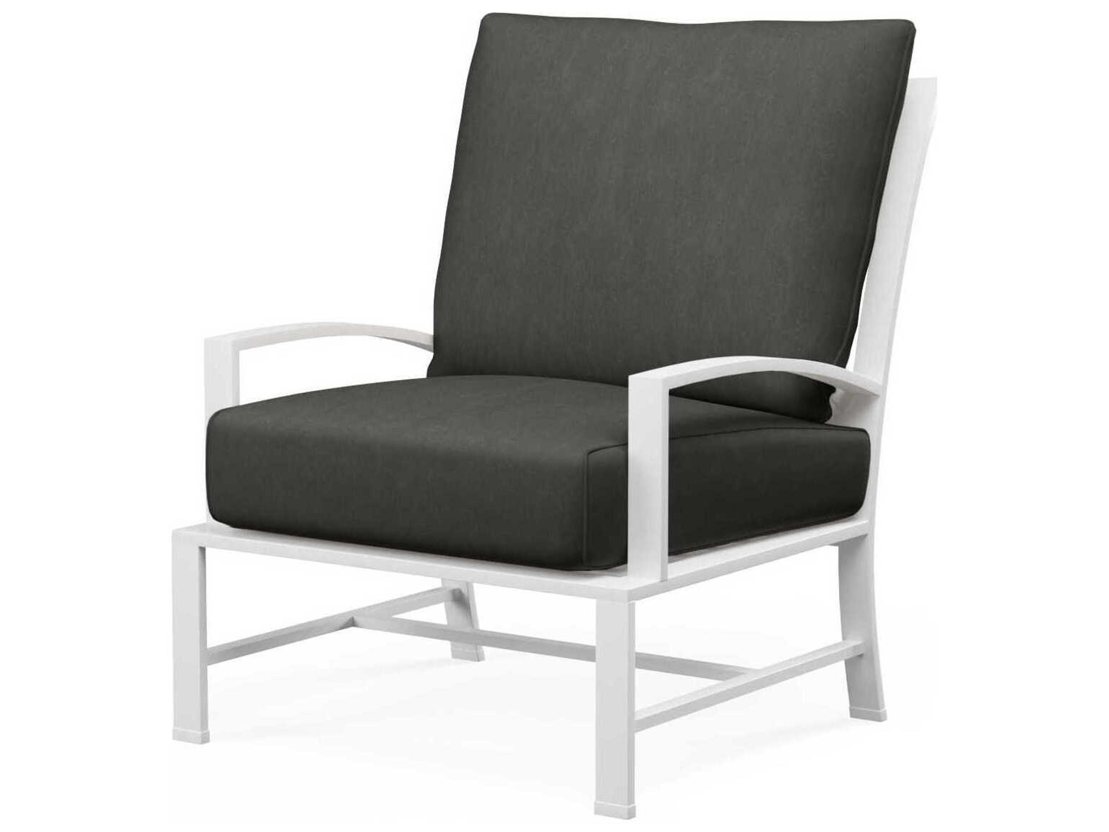 Bristol White Aluminum Cushion Lounge Chair