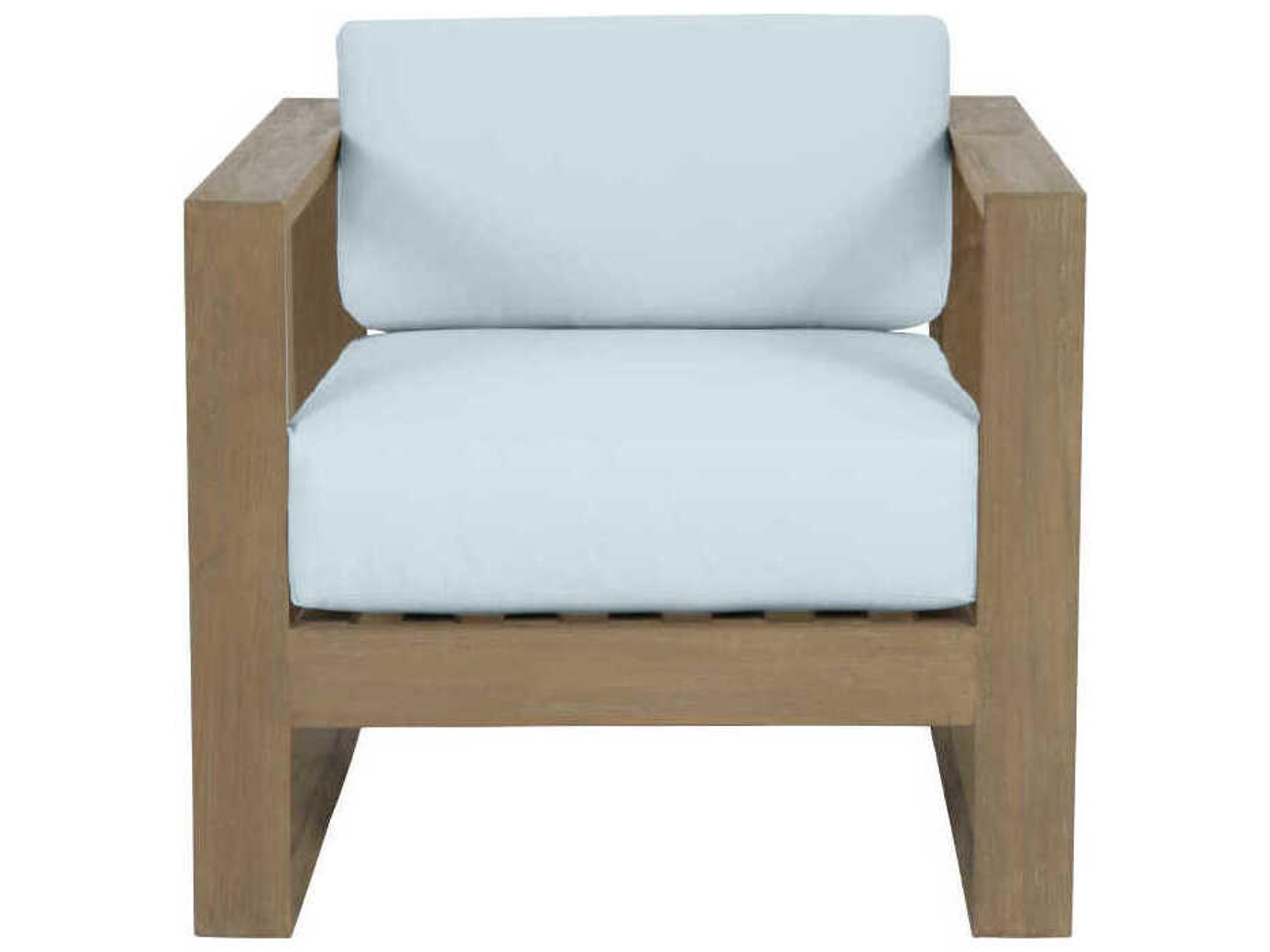 Sunset West Coastal Te Teak Wood Cushion Lounge Chair