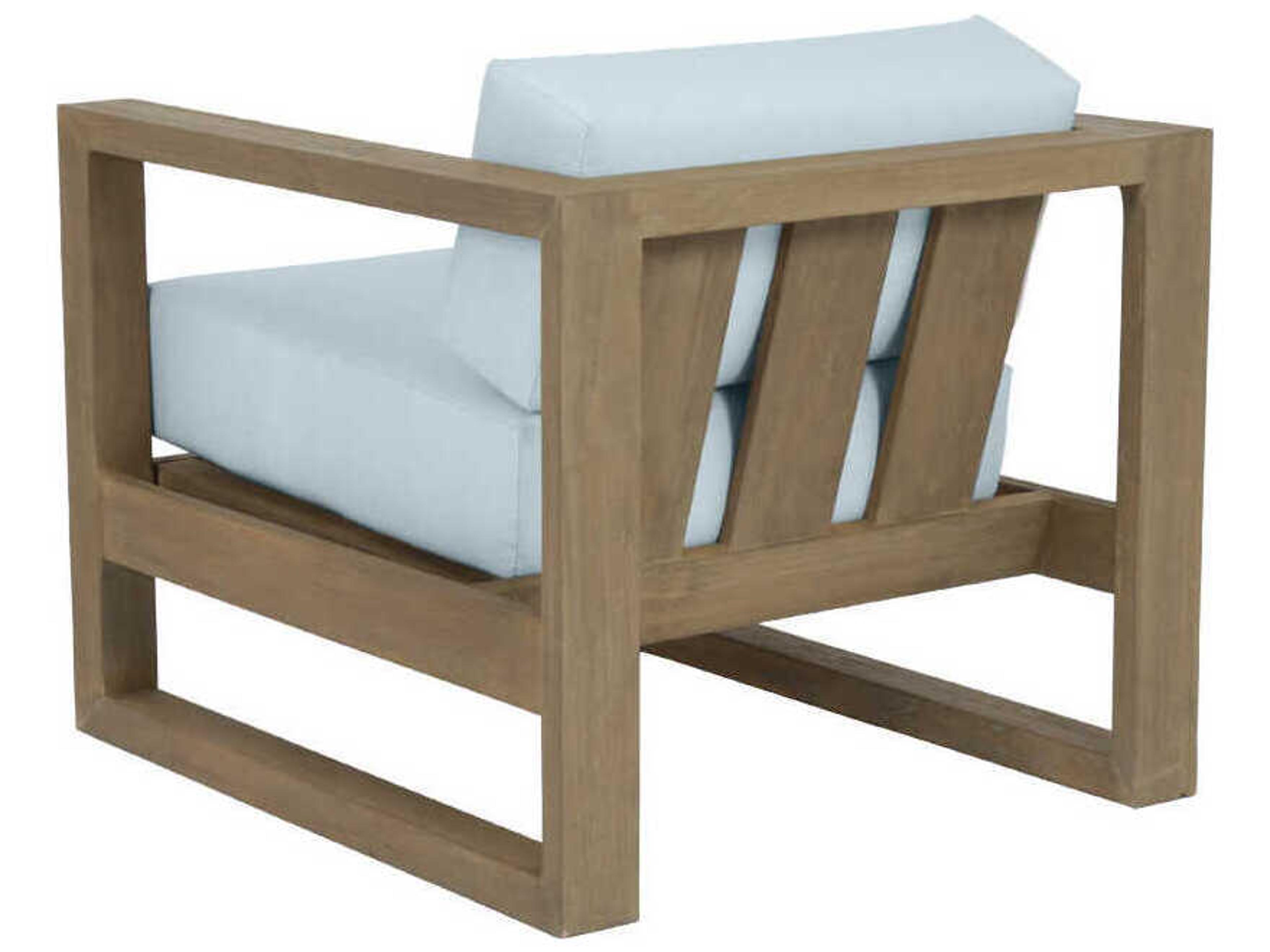 Sunset West Coastal Te Teak Wood Cushion Lounge Chair