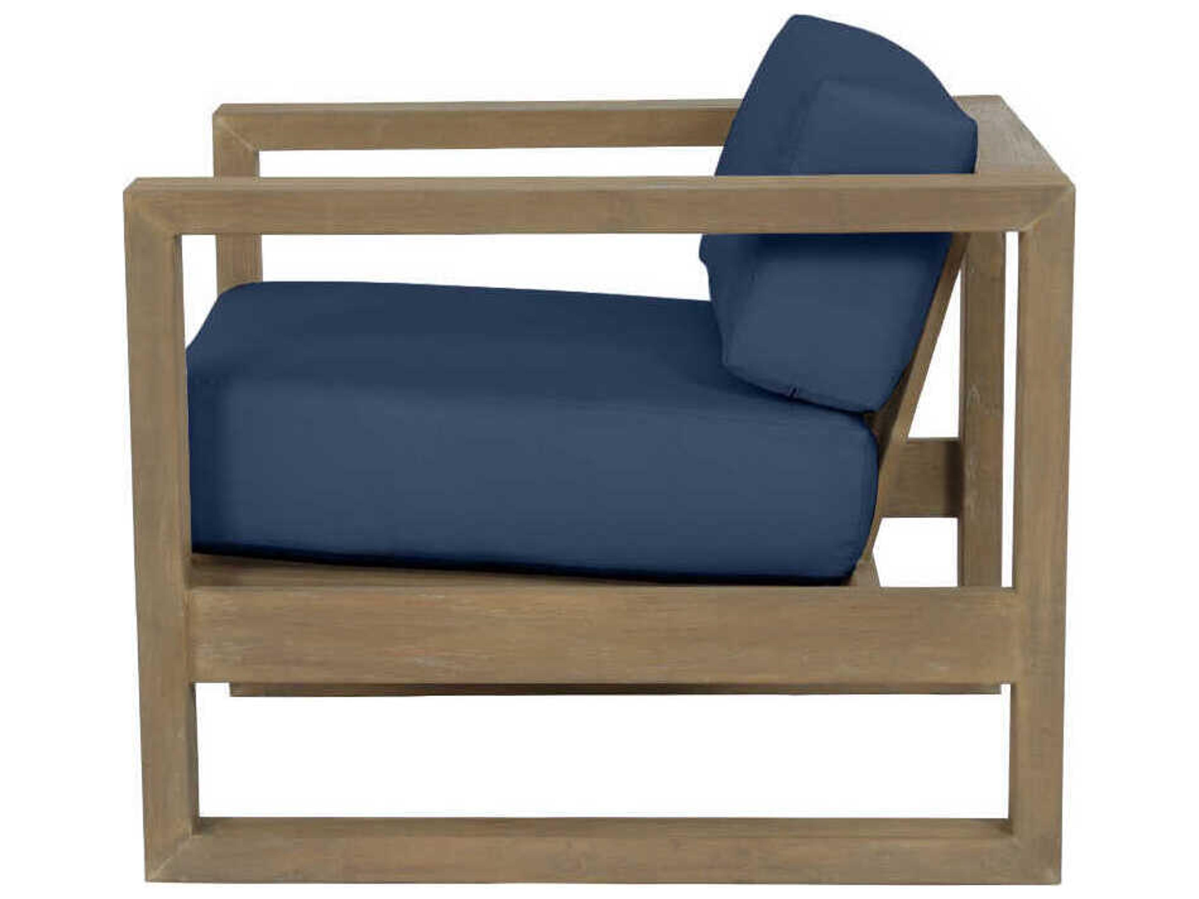 Sunset West Coastal Te Teak Wood Cushion Lounge Chair