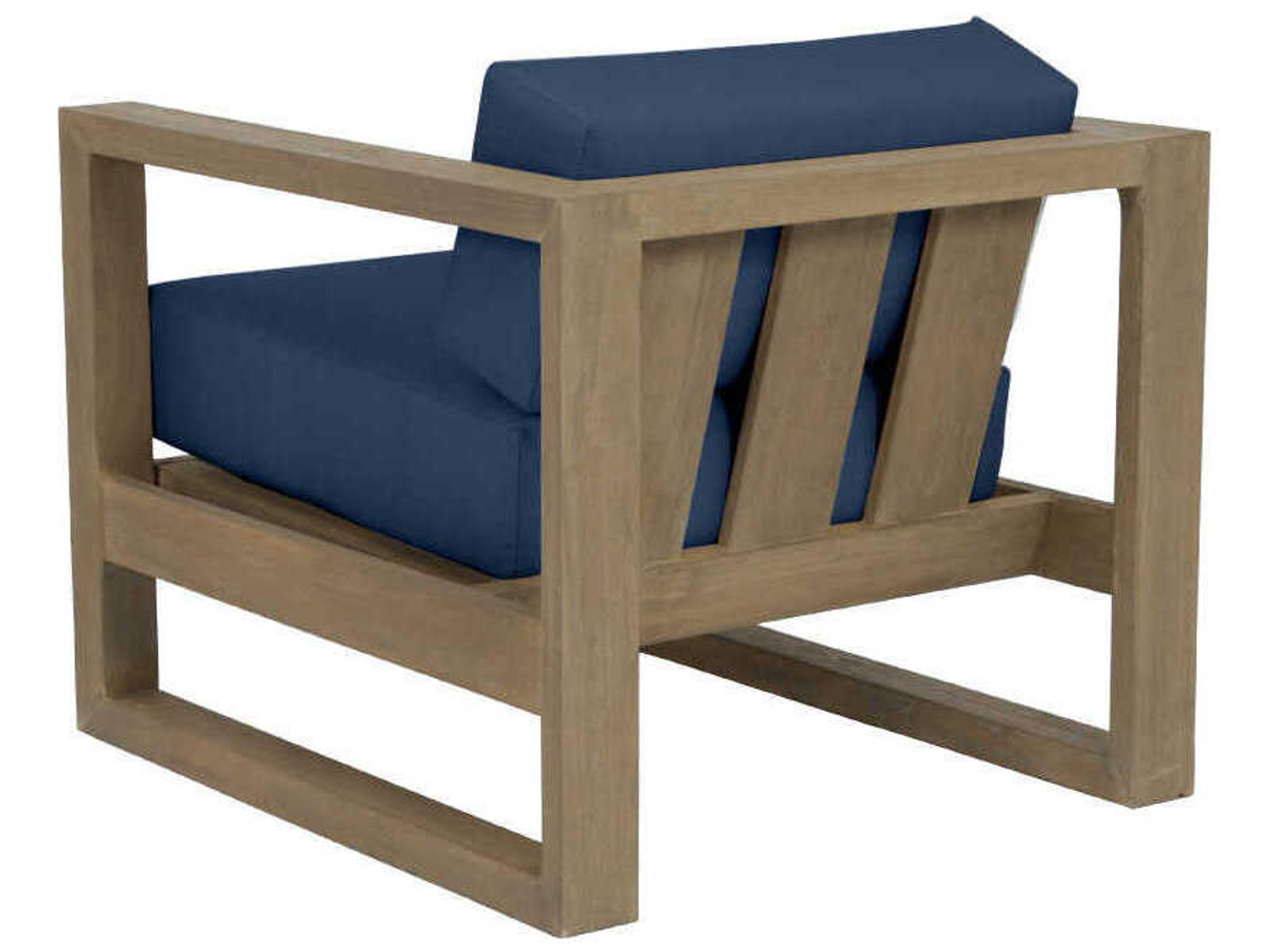Sunset West Coastal Te Teak Wood Cushion Lounge Chair