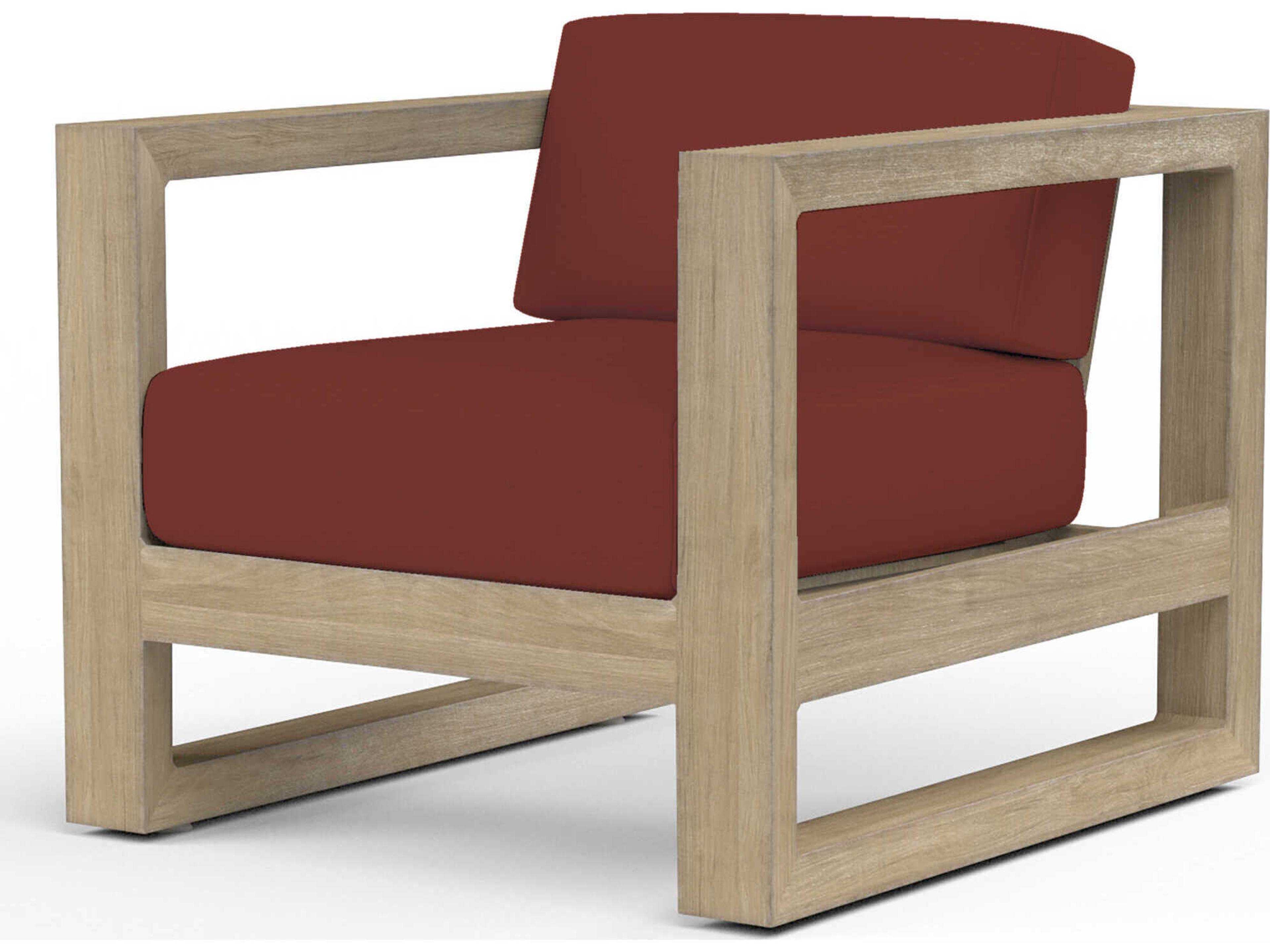 Coastal Te Teak Wood Cushion Lounge Chair