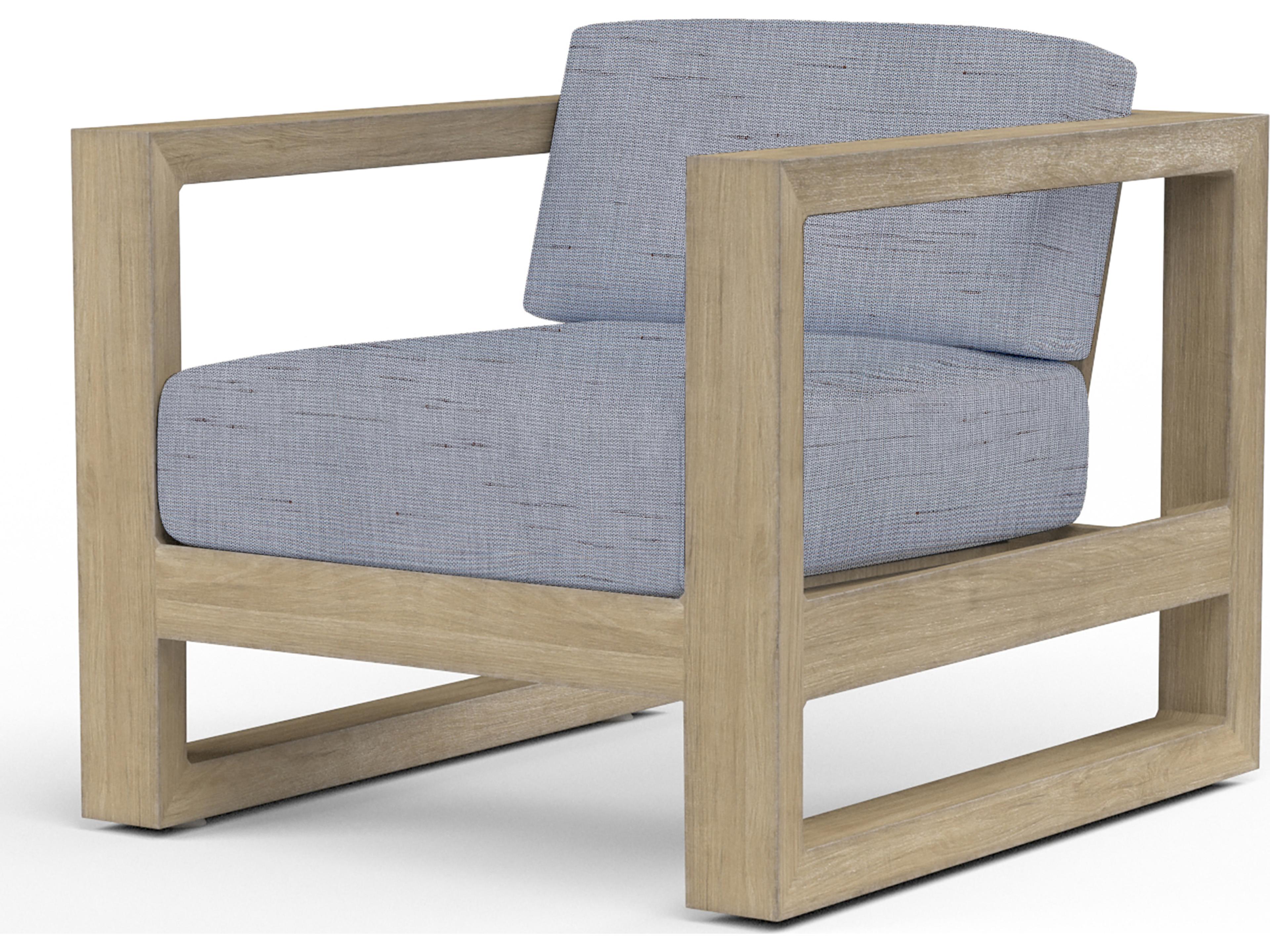 Sunset West Coastal Teak Outdoor Lounge Chair