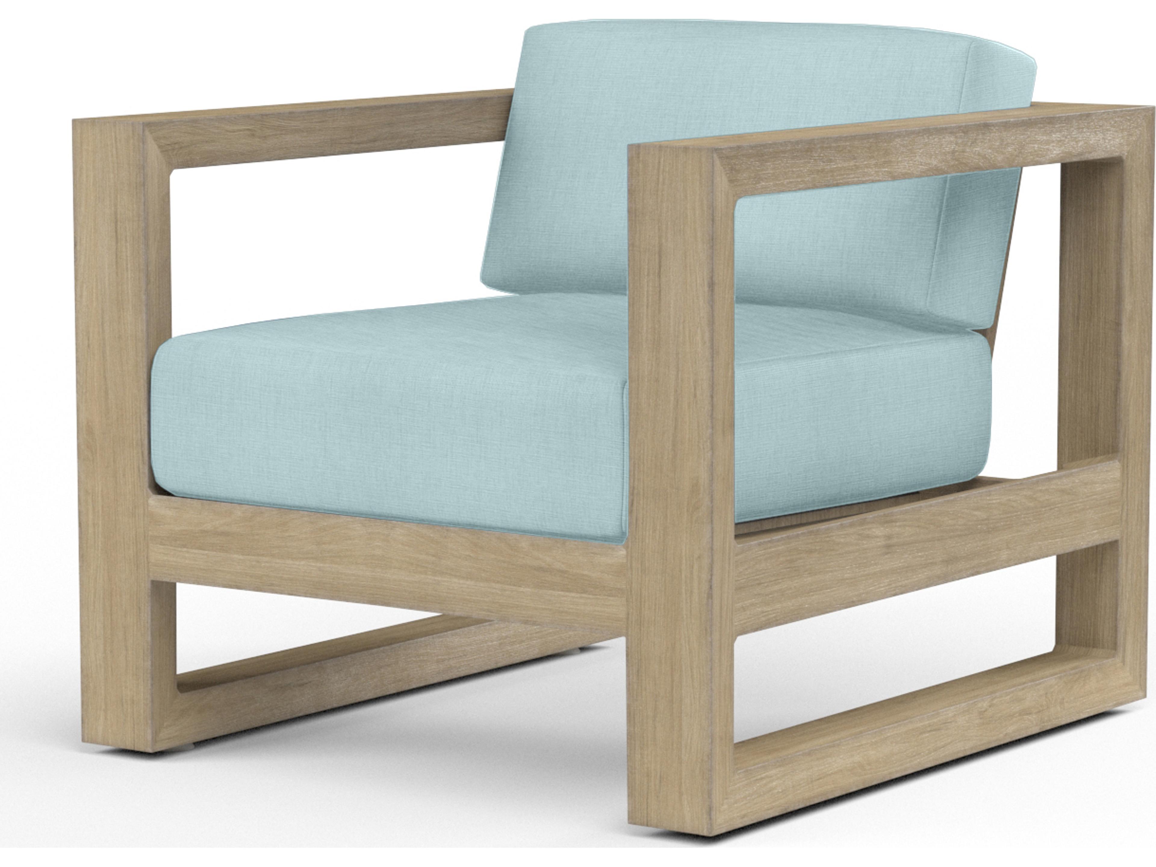 Sunset West Coastal Teak Outdoor Lounge Chair