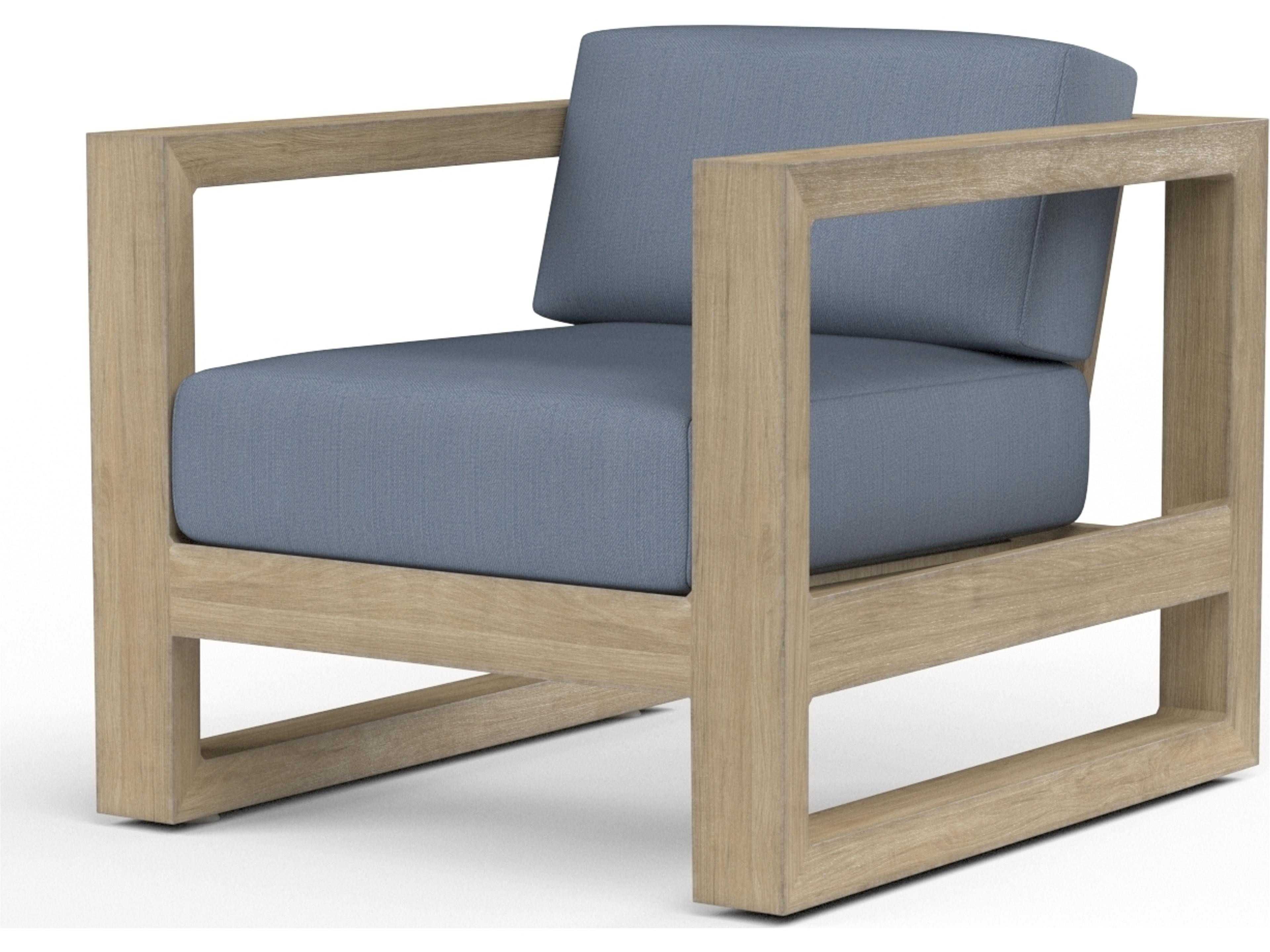 Sunset West Coastal Teak Outdoor Lounge Chair