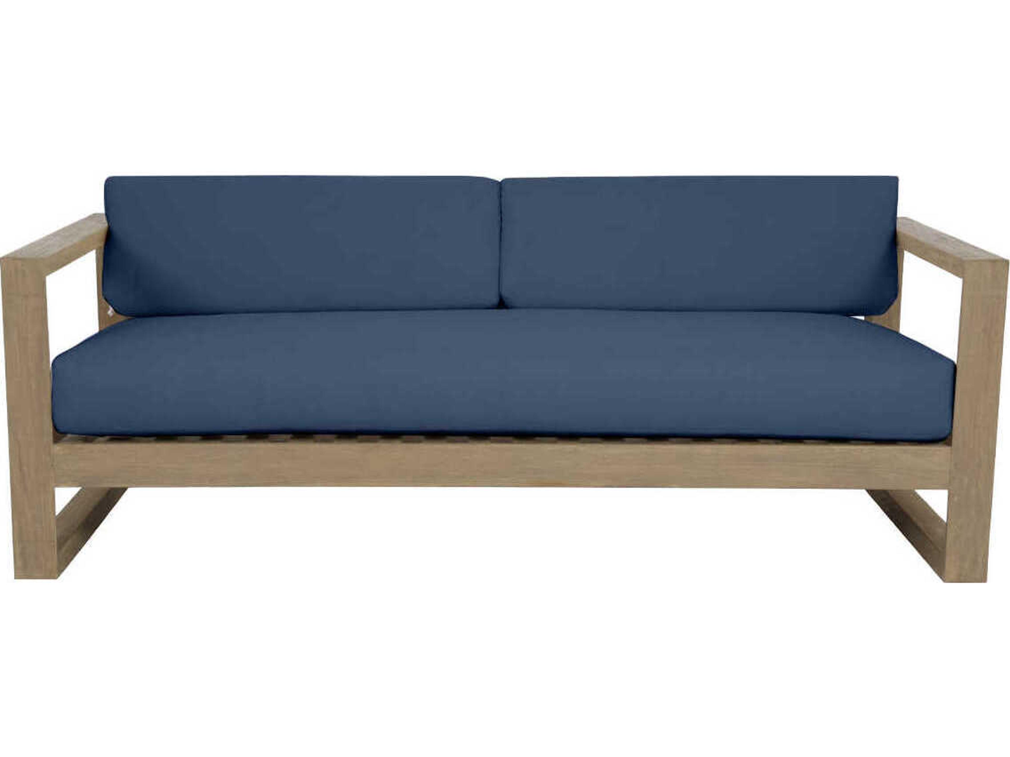Sunset West Coastal Te Teak Wood Cushion Sofa