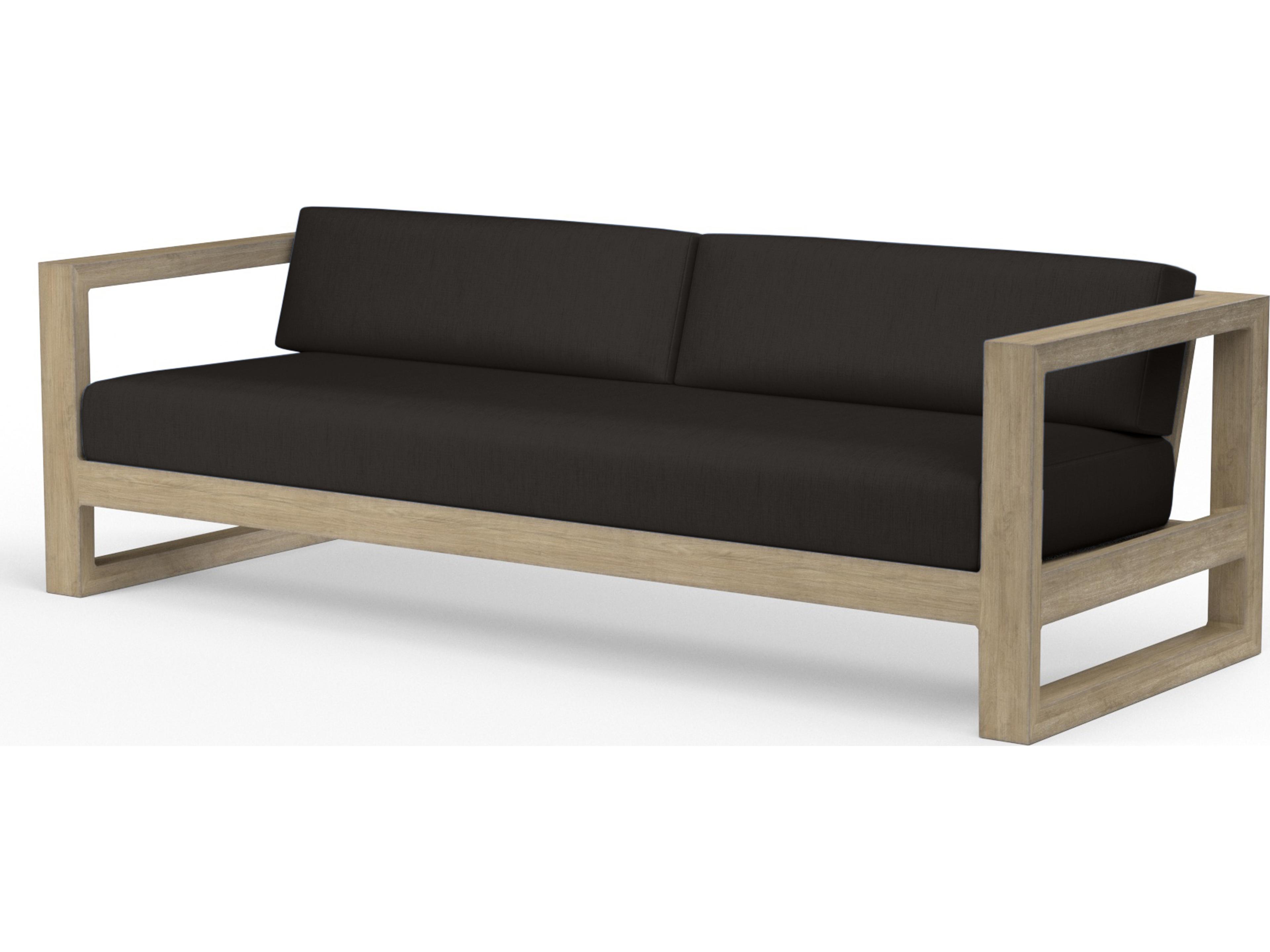 Sunset West Coastal Teak Outdoor Sofa