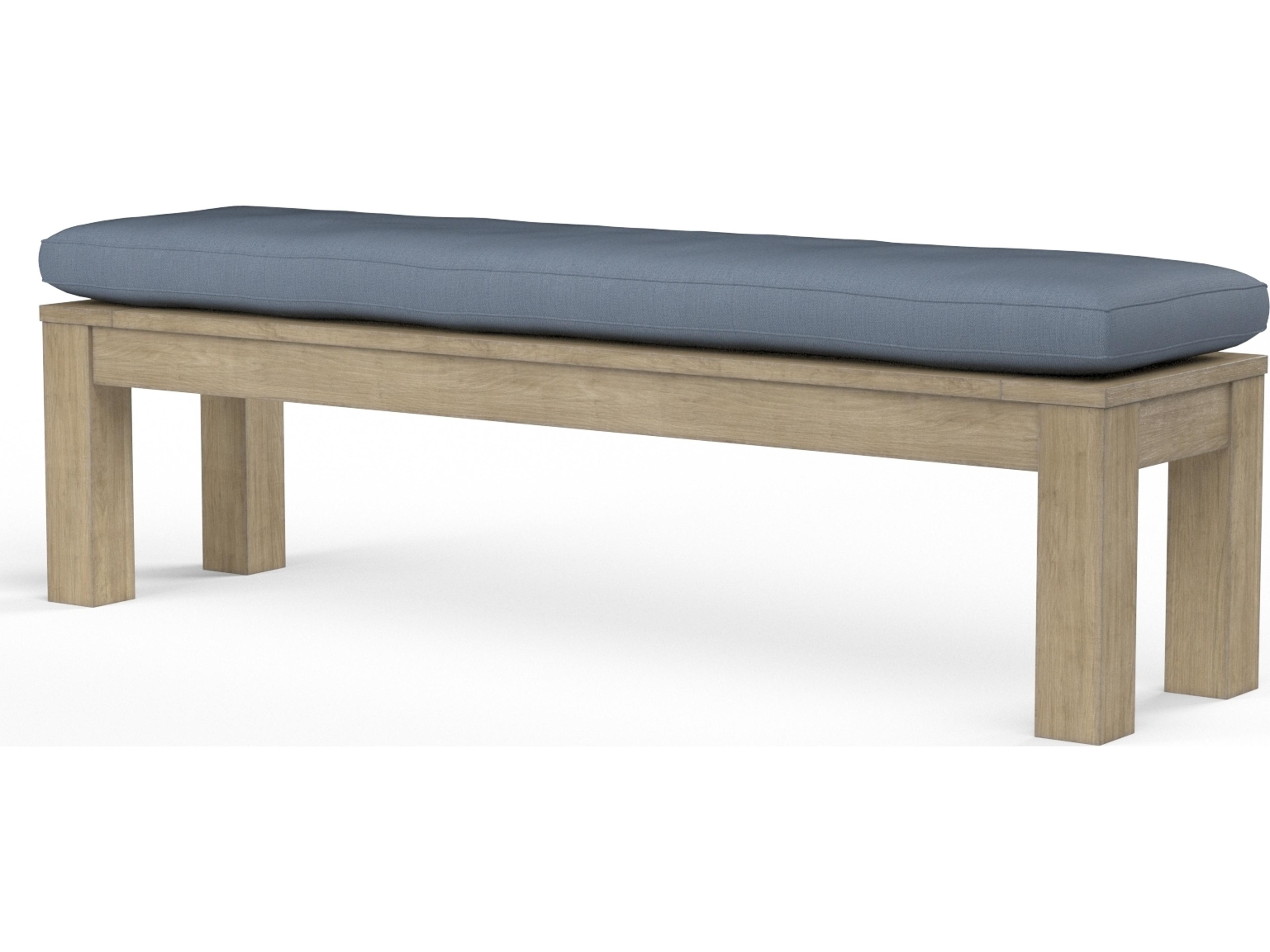 Sunset West Coastal Teak Dining Outdoor Patio Bench