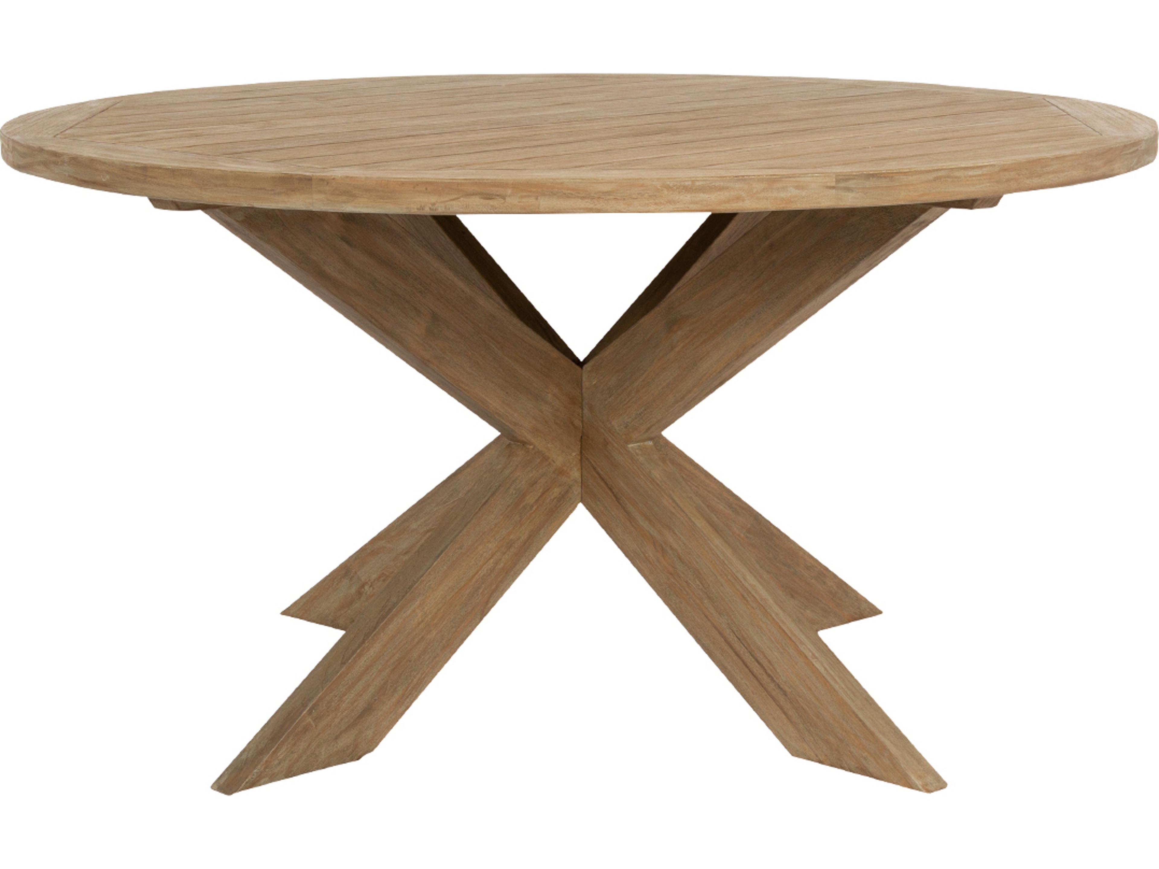 Coastal Teak Round Patio Dining Table