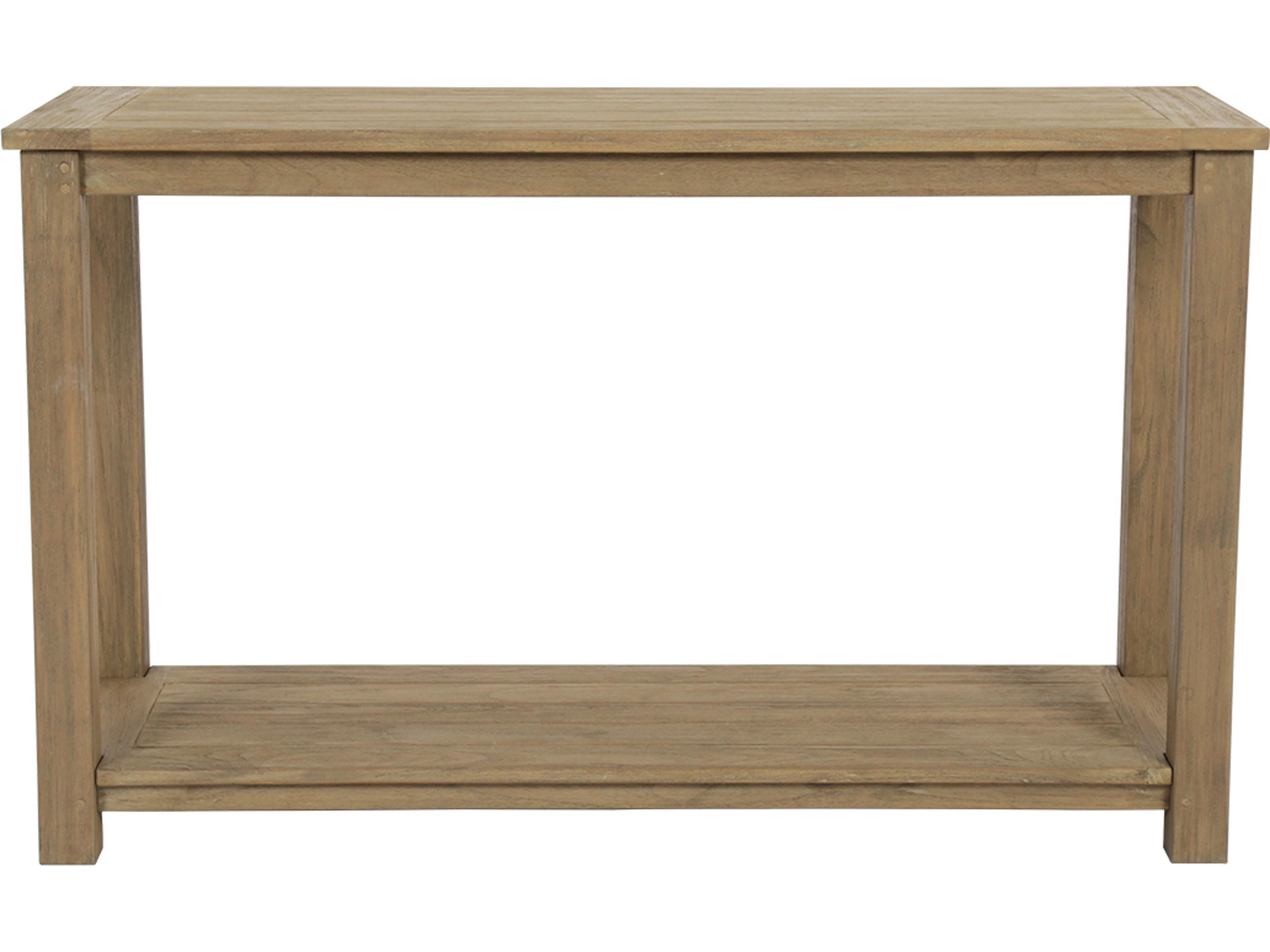 Sunset West Teak Rectangular Outdoor Console Table