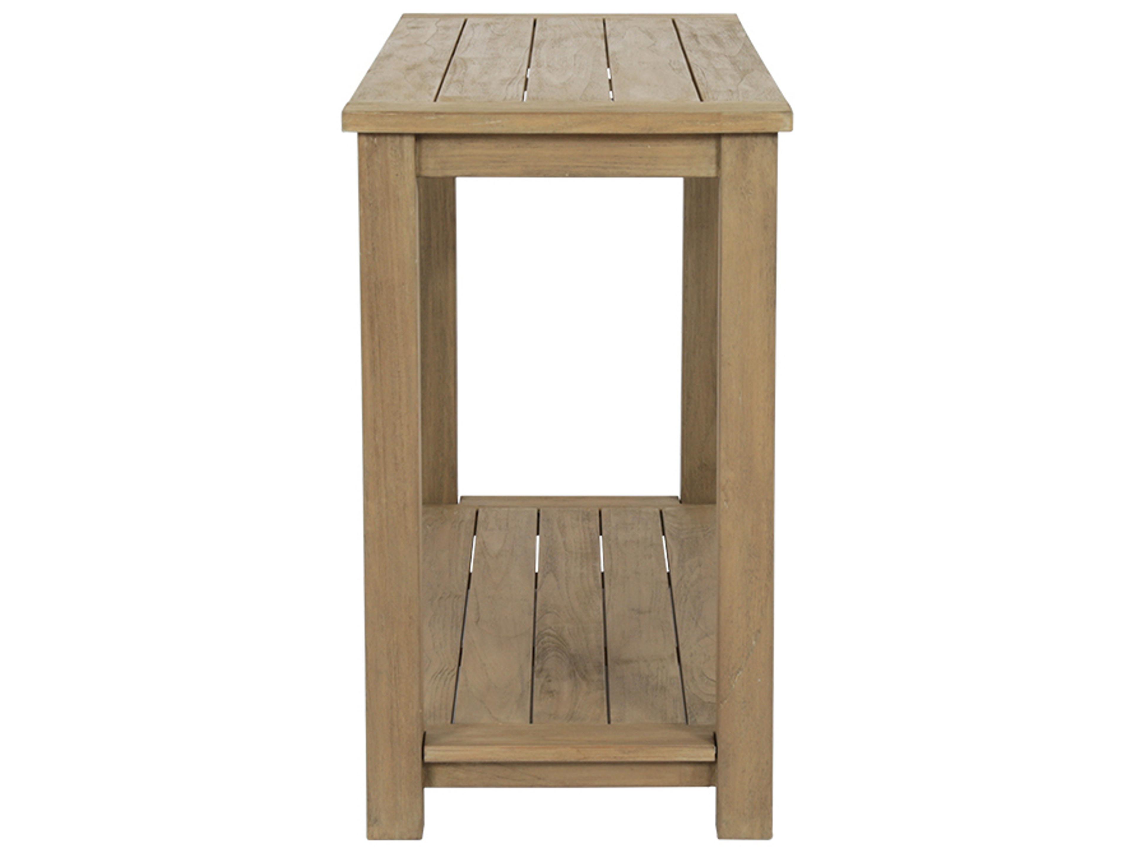 Sunset West Teak Rectangular Outdoor Console Table