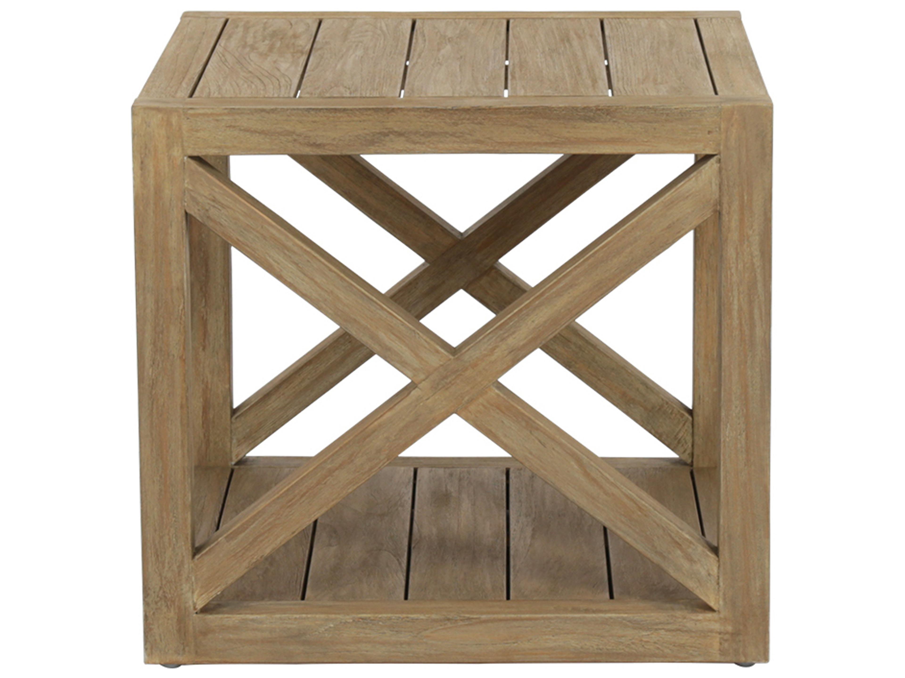 Sunset West Teak Square Patio End Table
