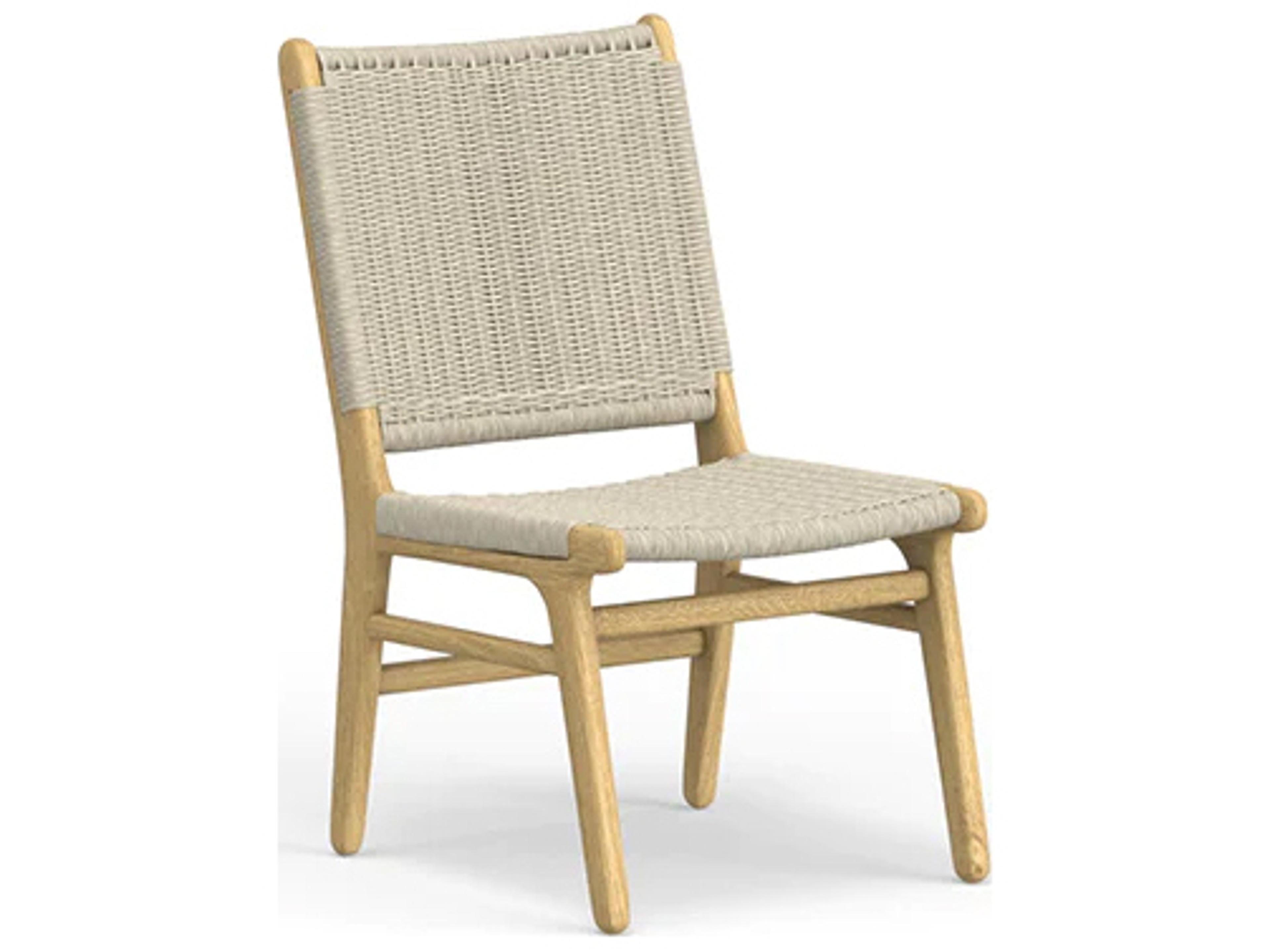 Sedona Teak and Wicker Outdoor Dining Chair