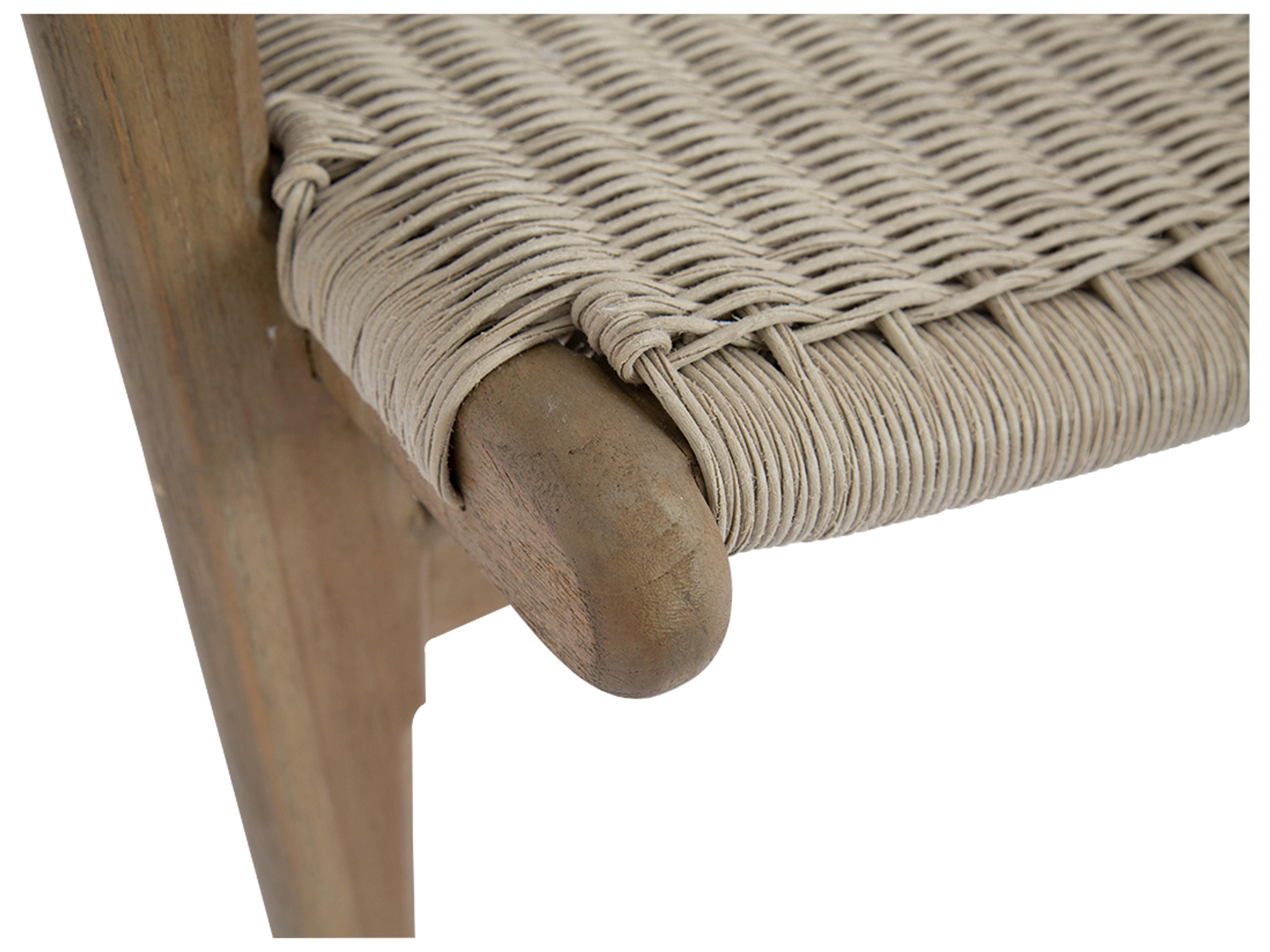 Sunset West Coastal Teak High Back Outdoor Lounge Chair