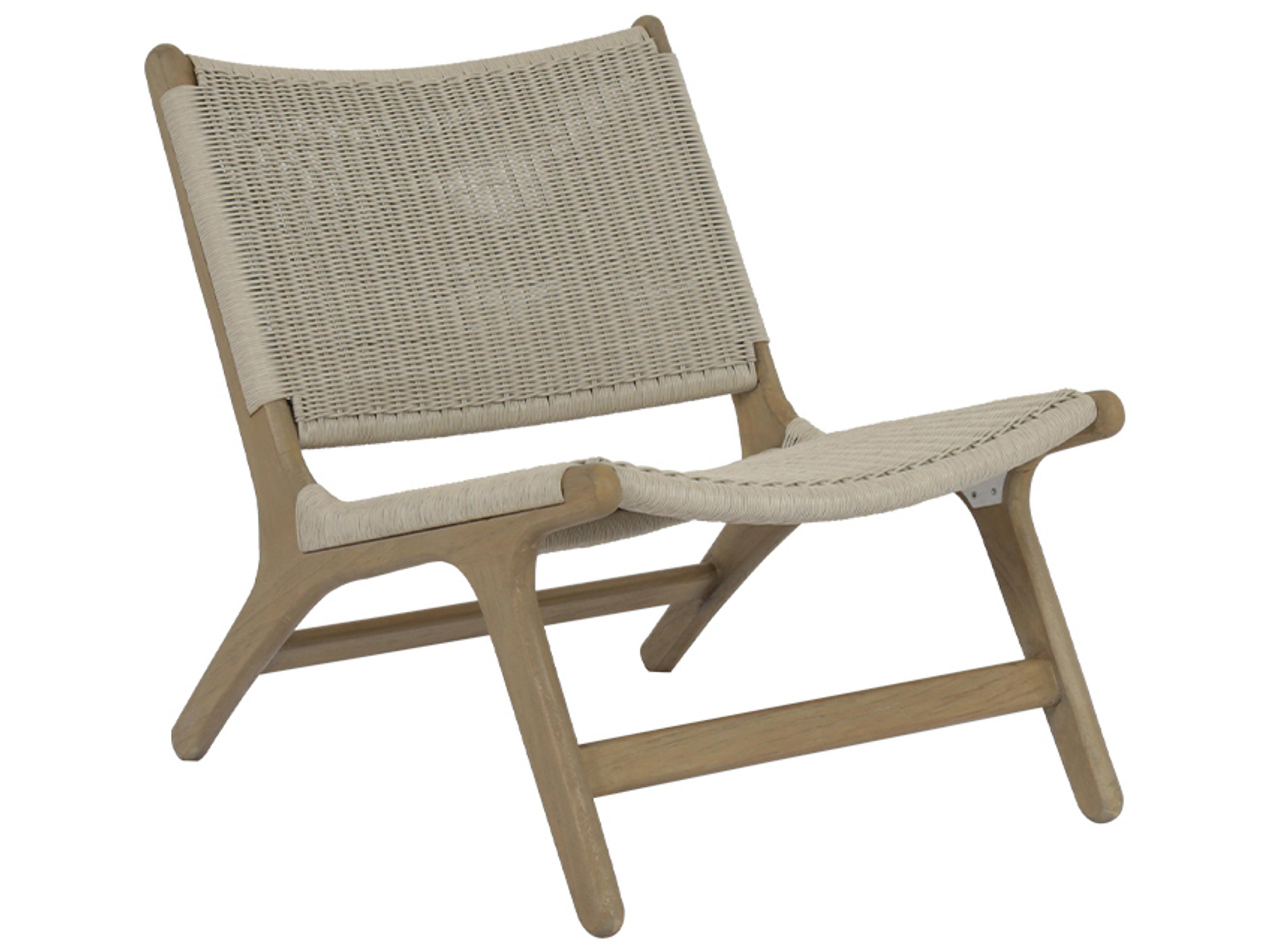 Coastal Teak Accent Lounge Chair Outdoor