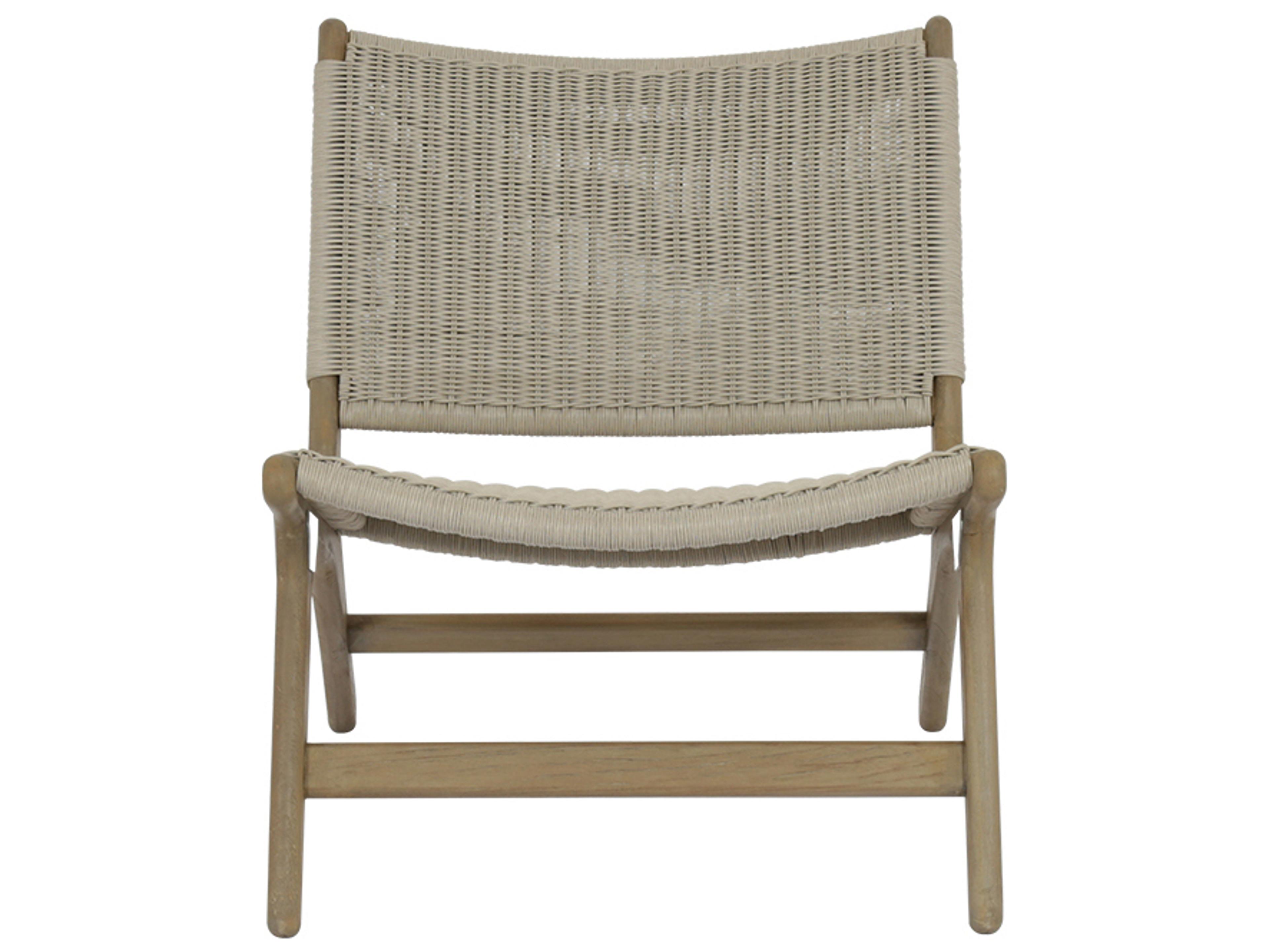 Sunset West Coastal Teak Accent Outdoor Patio Lounge Chair