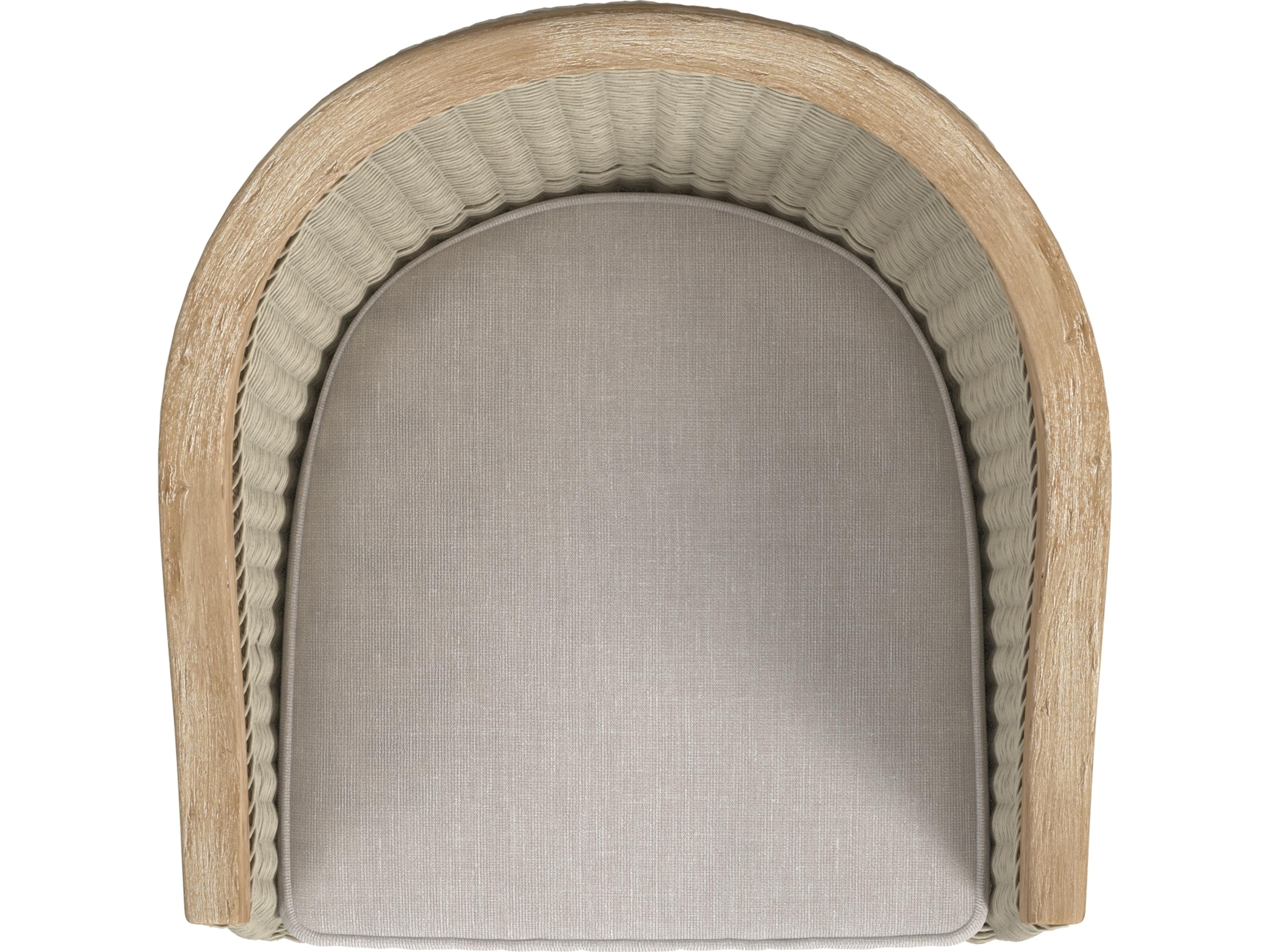 Sunset West Cambria Dining Chair in Canvas Canvas with Self Welt