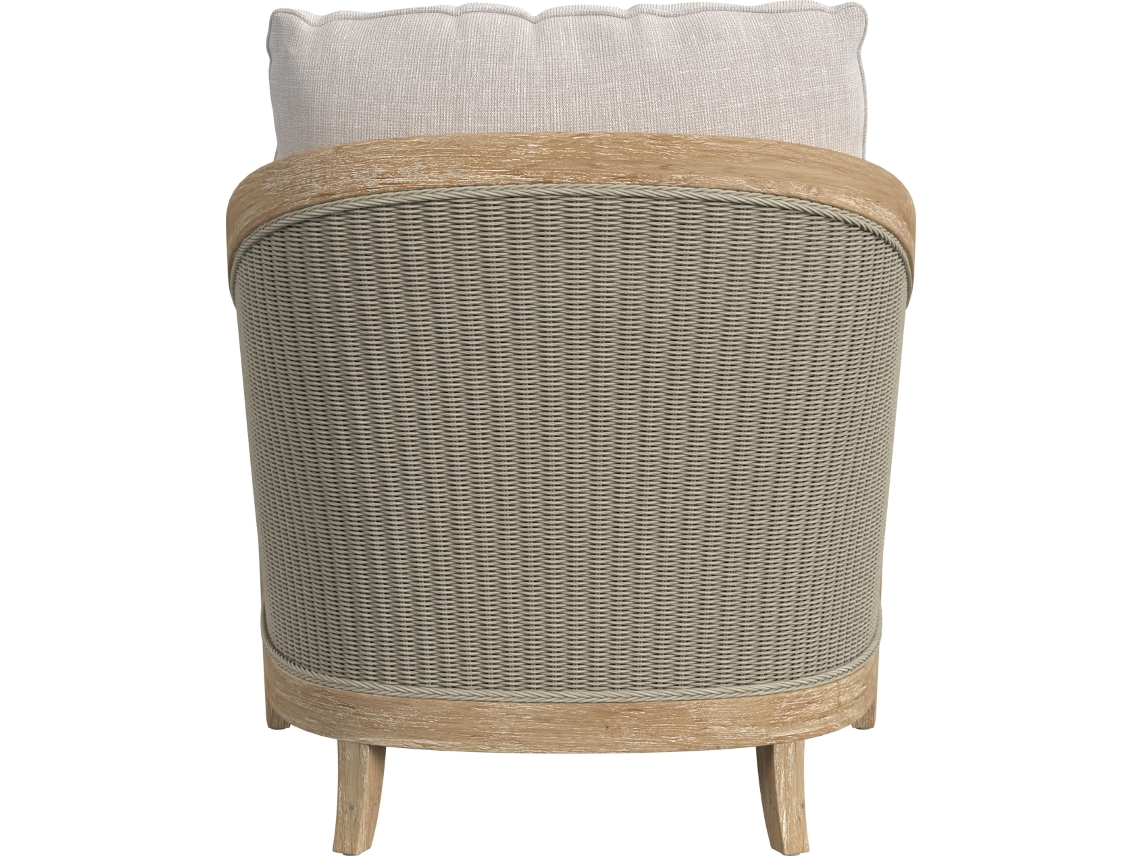 Sunset West Cambria Club Chair in Canvas Canvas with Self Welt