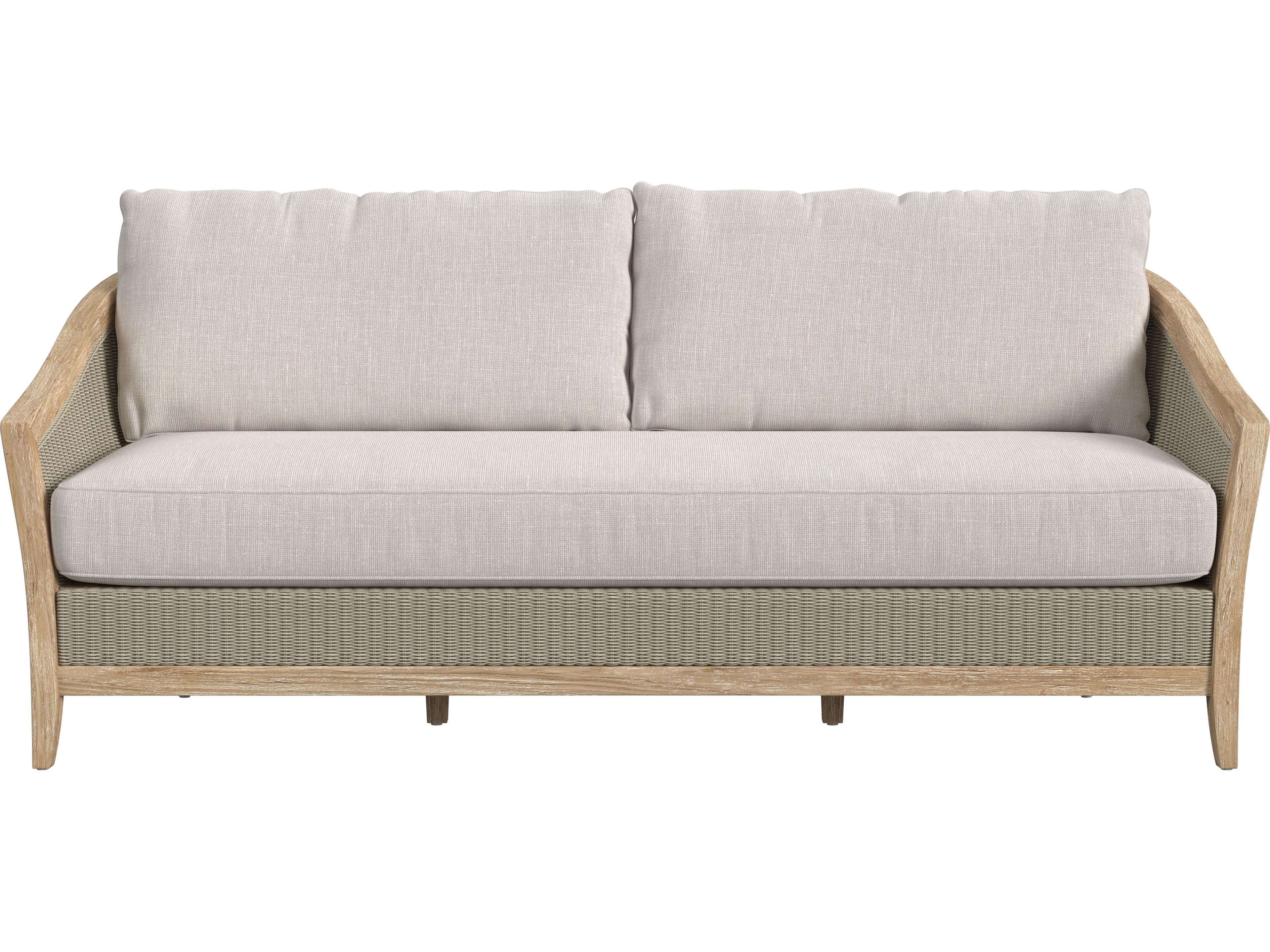 Sunset West Cambria Sofa in Canvas Canvas with Self Welt