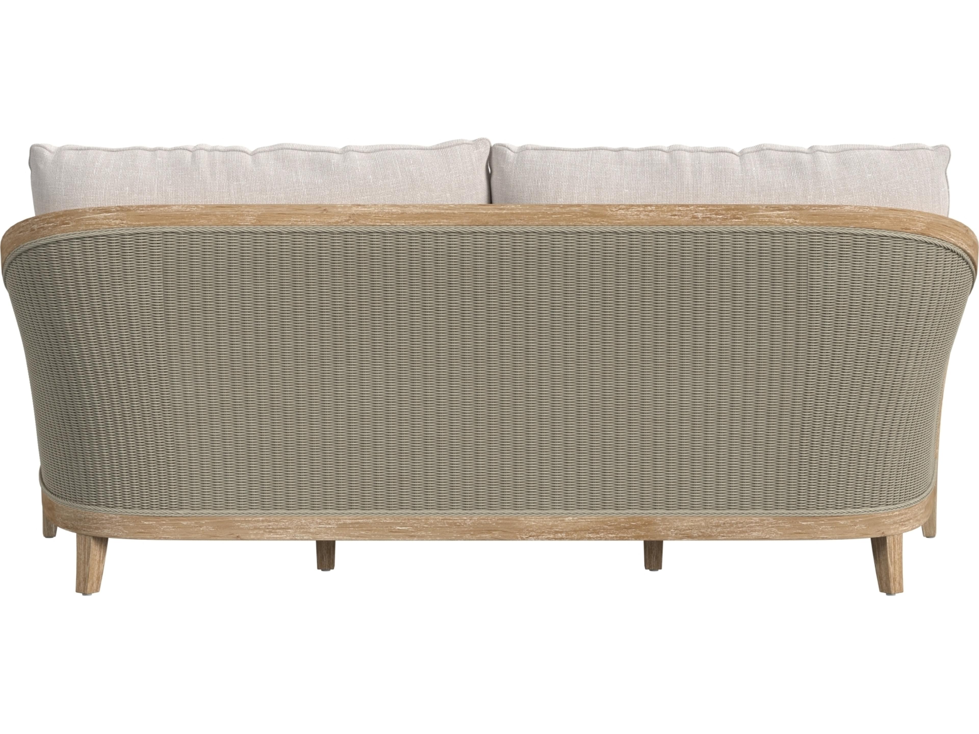 Sunset West Cambria Sofa in Canvas Canvas with Self Welt