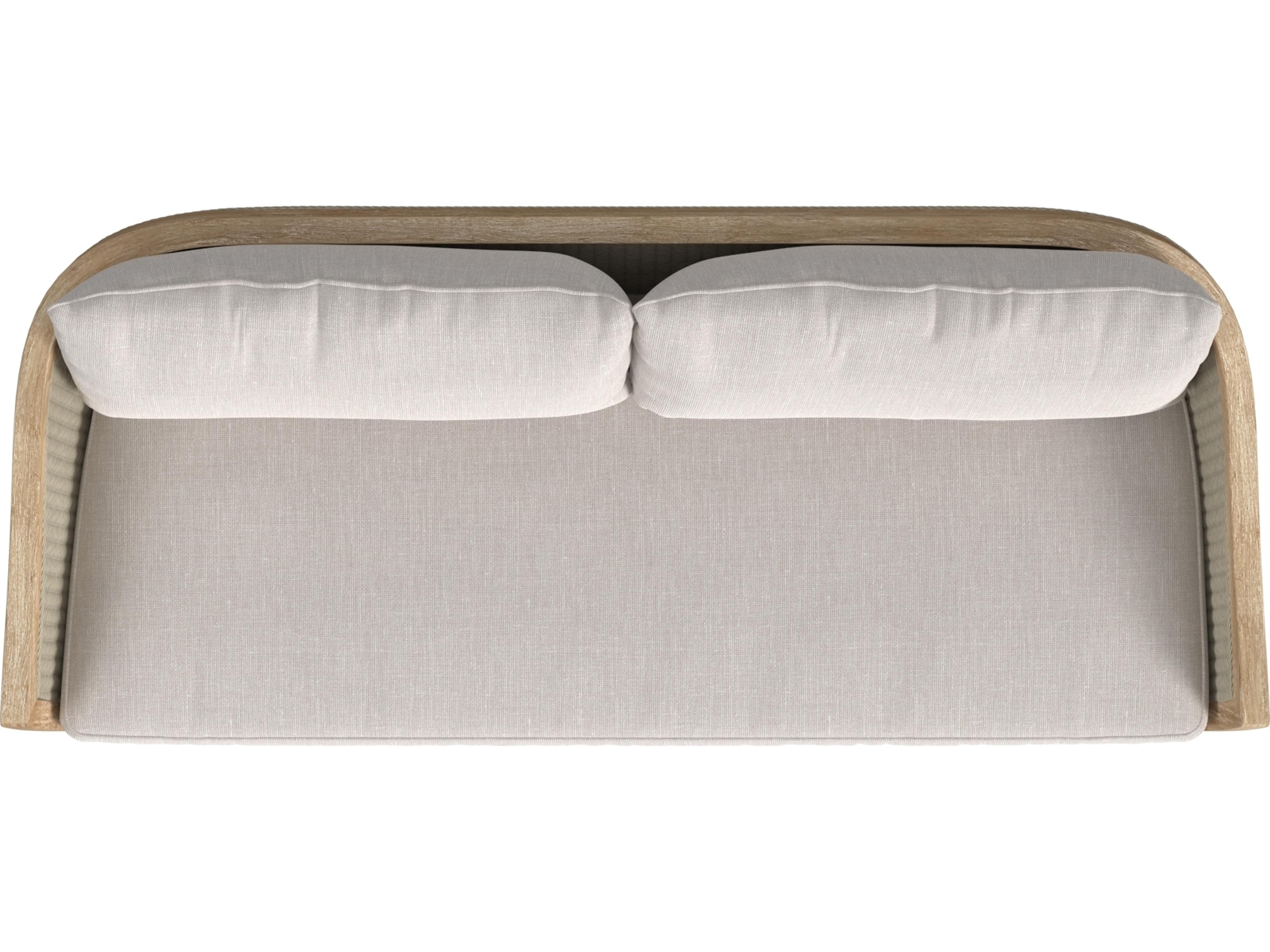 Sunset West Cambria Sofa in Canvas Canvas with Self Welt