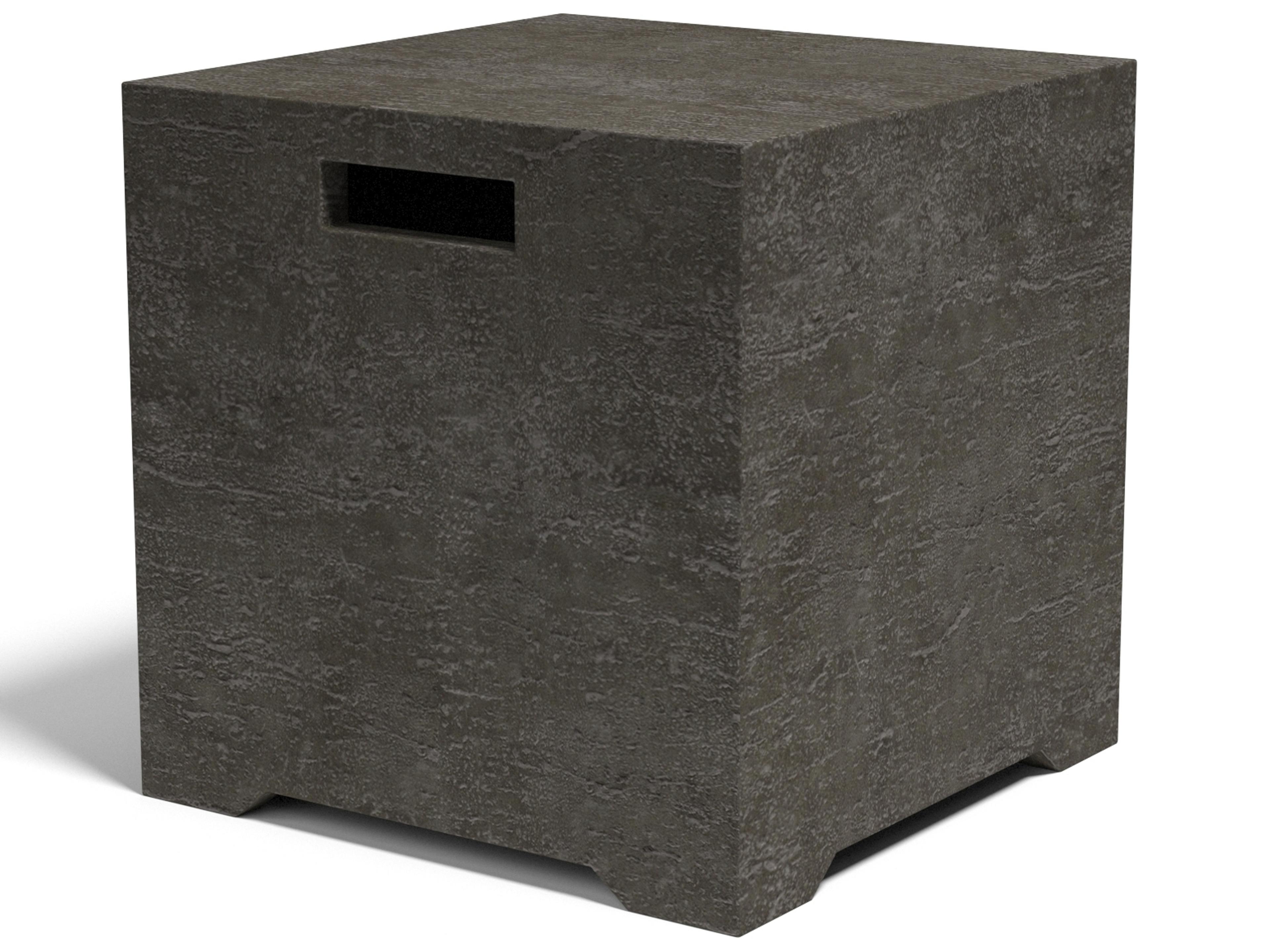 Sunset West GFRC Square Outdoor Patio End Table Tank Cover